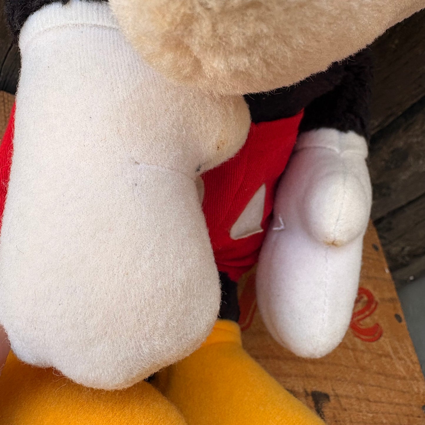 【1980s USA vintage】Mickey Mouse Plush Doll HASBRO SOFTIES