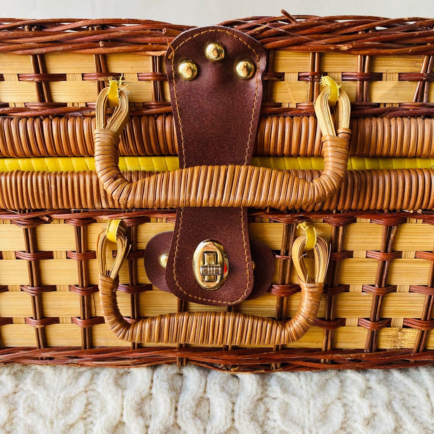 【vintage】picnic basket