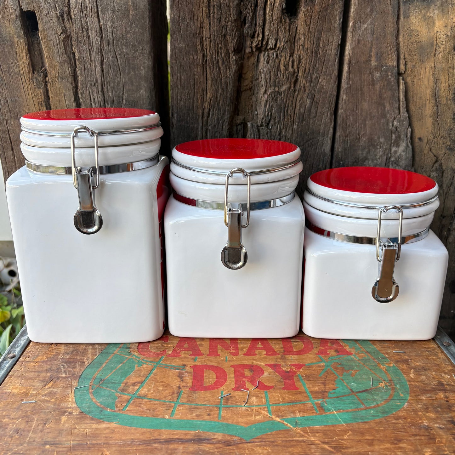 Coca-Cola “Things Go Better With Coke” canister set