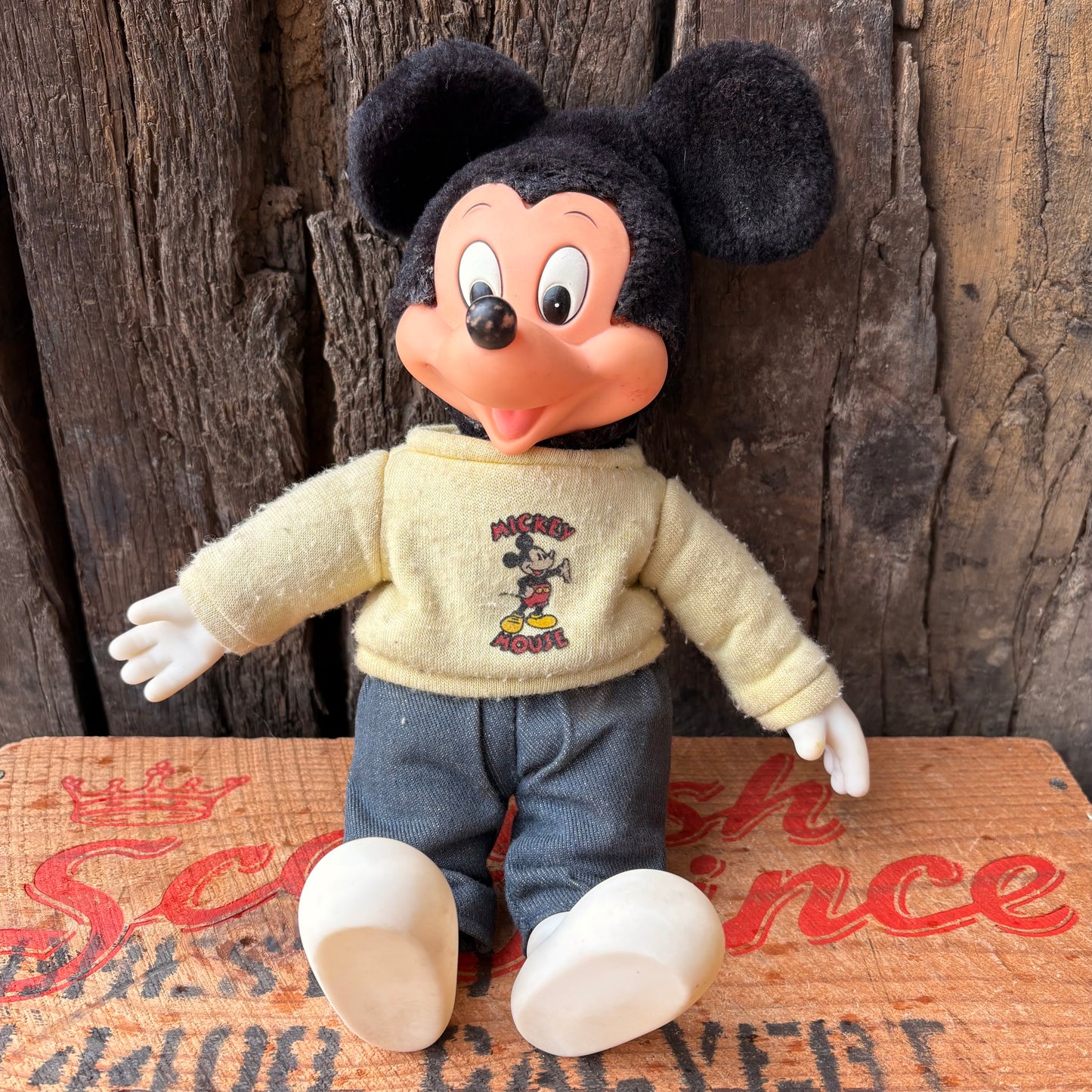 【1980s vintage】applause Mickey Mouse Plush Doll