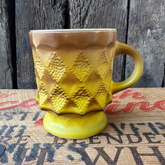 【1960-1976 USA vintage】Fire-King Kimberley mug Yellow