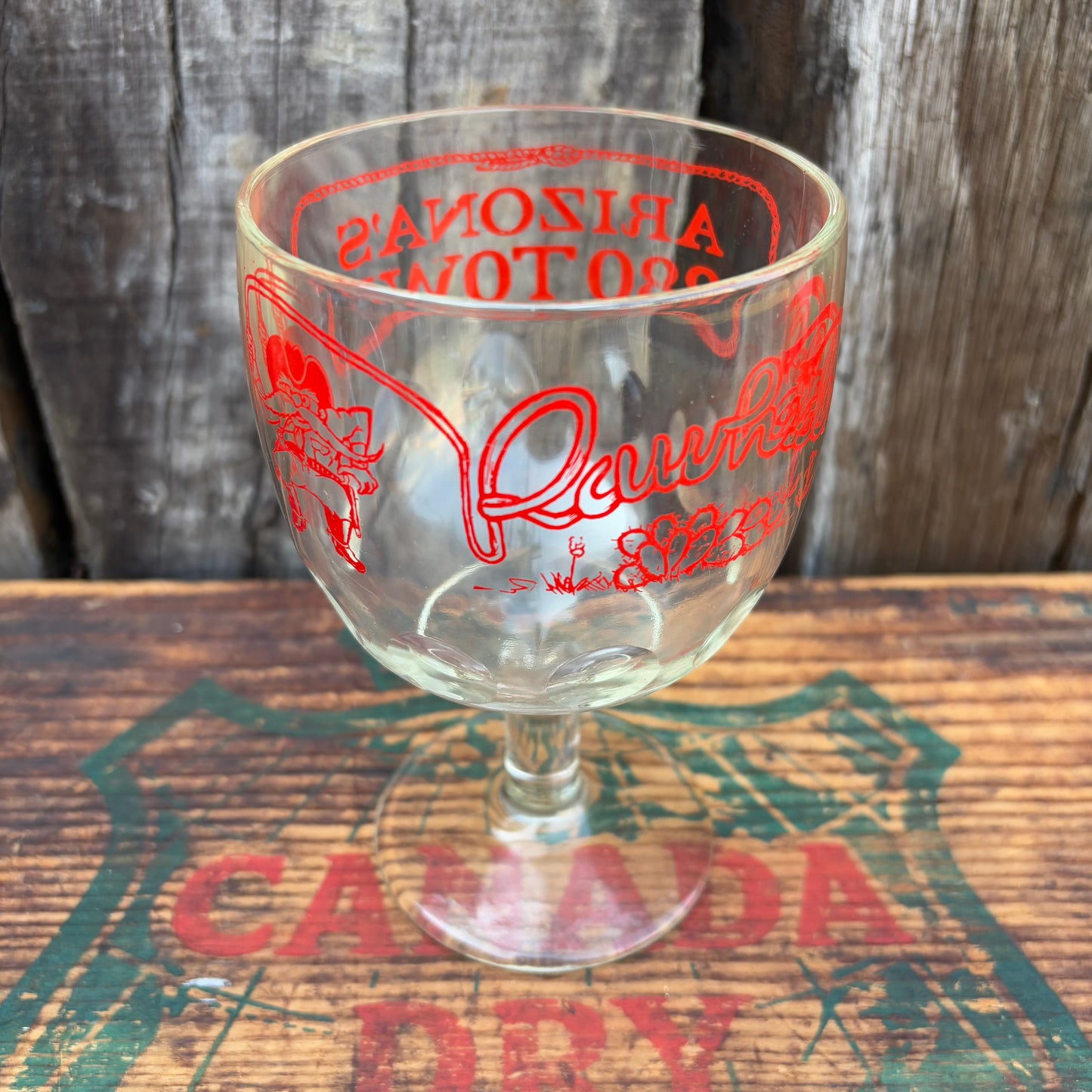 【1970s-1980s USA vintage】Beer Goblets ARIZONA'S 1880 TOWN