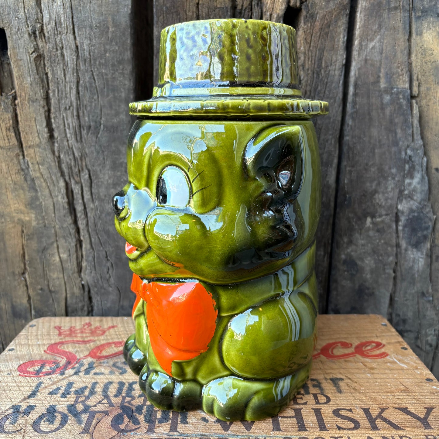 【1950s JAPAN vintage】Ceramic Cookie Jar
