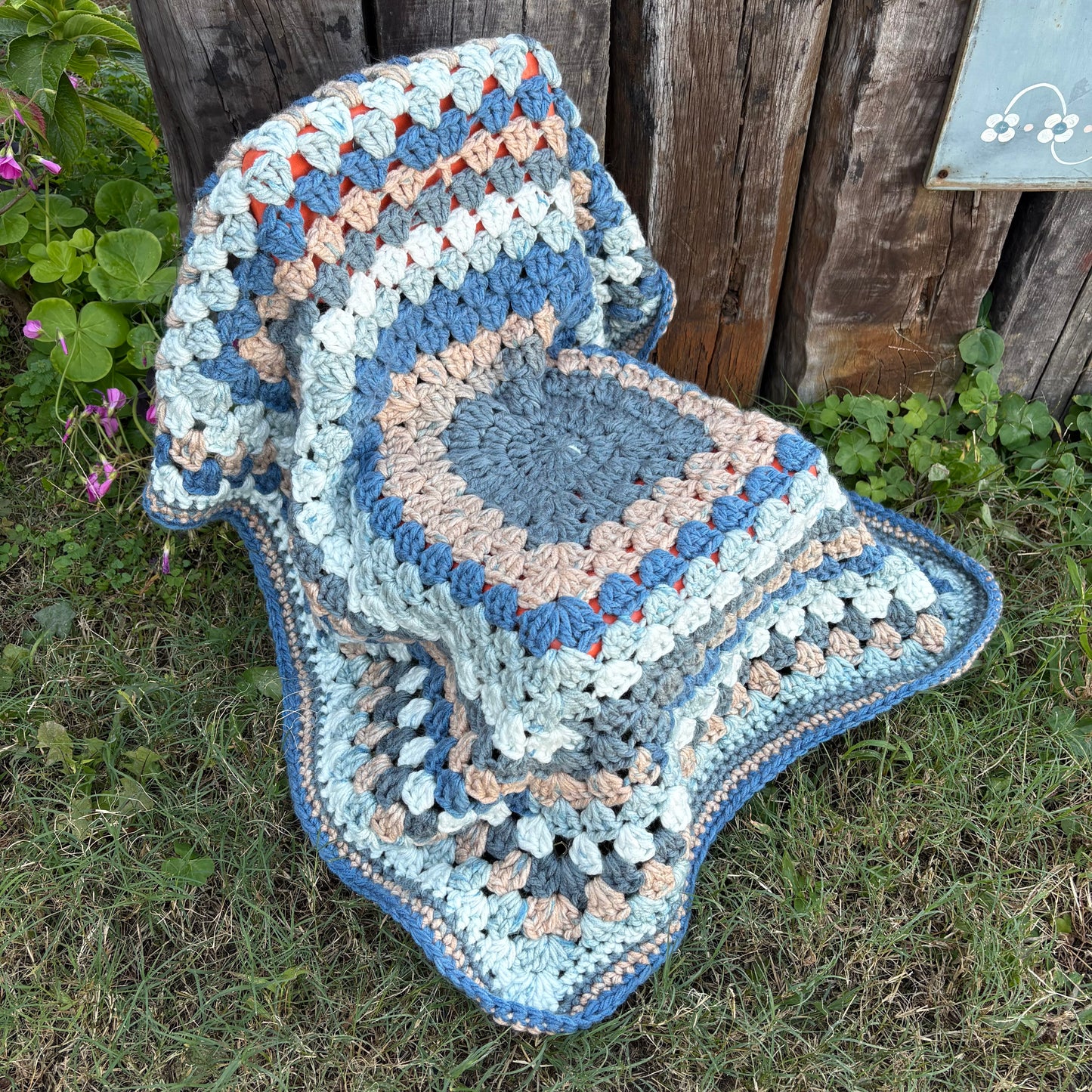 【 USA vintage】granny blanket