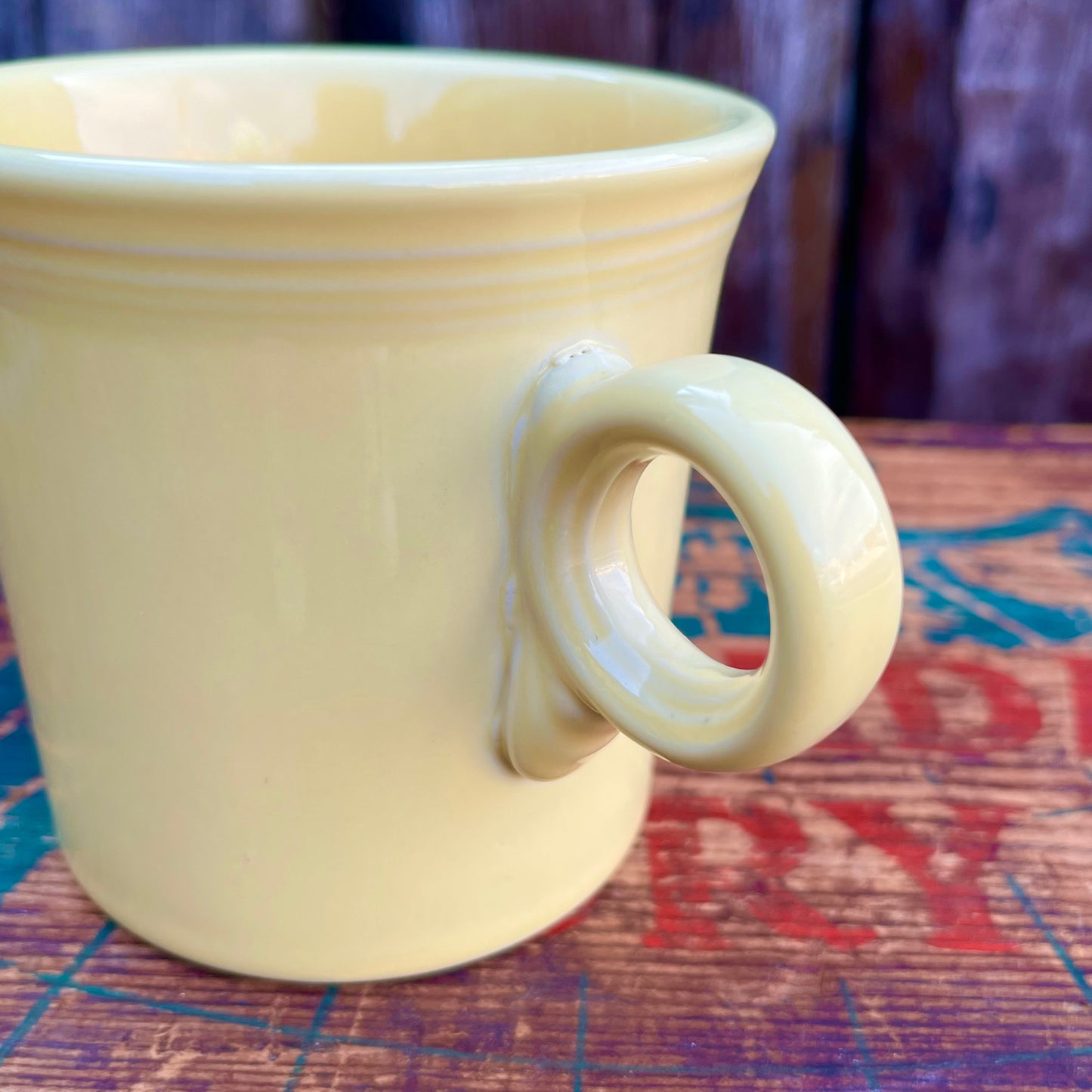 【USA vintage】Fiesta Mug Cup yellow