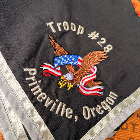 【USA vintage】Troop #28 Prineville, Oregon Boy Scout Neckerchief