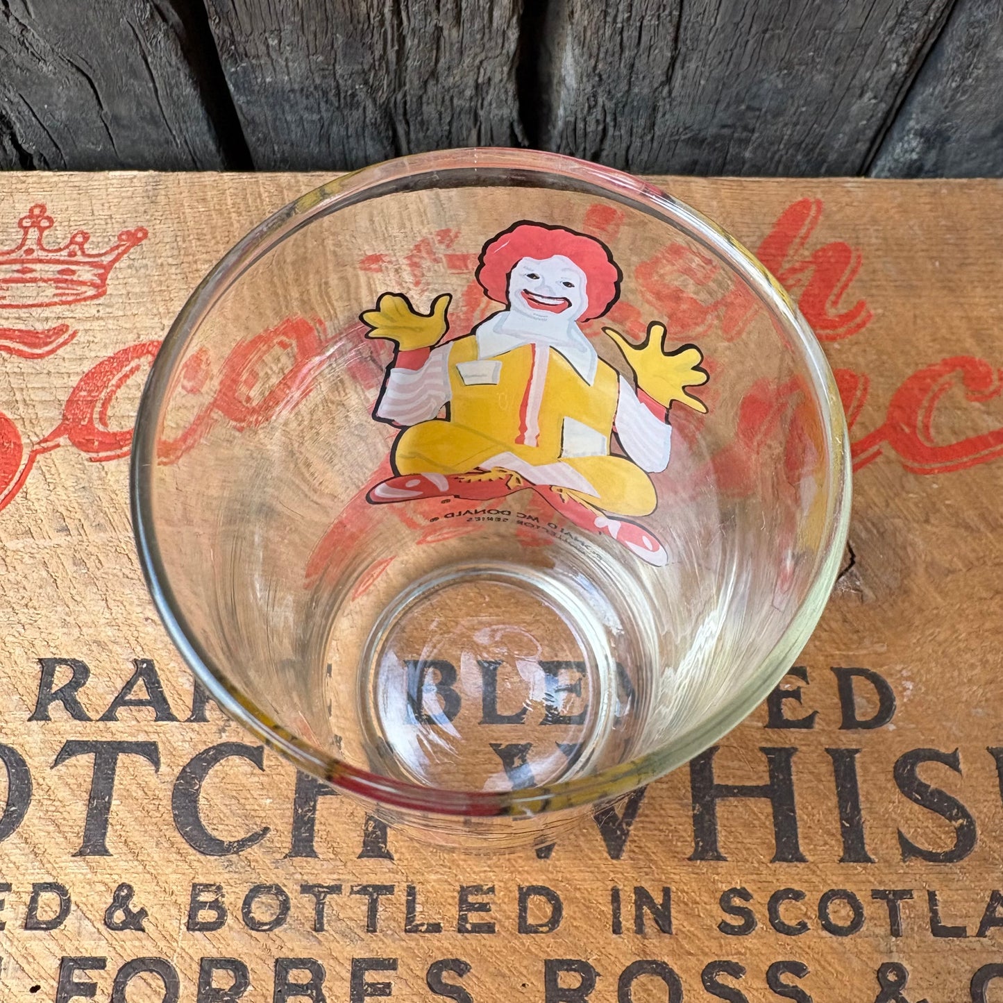 【1970s USA vintage】Ronald McDonald Glass
