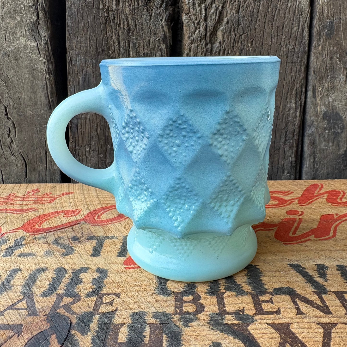 【1976- USA vintage】Fire-King Kimberley mug Blue