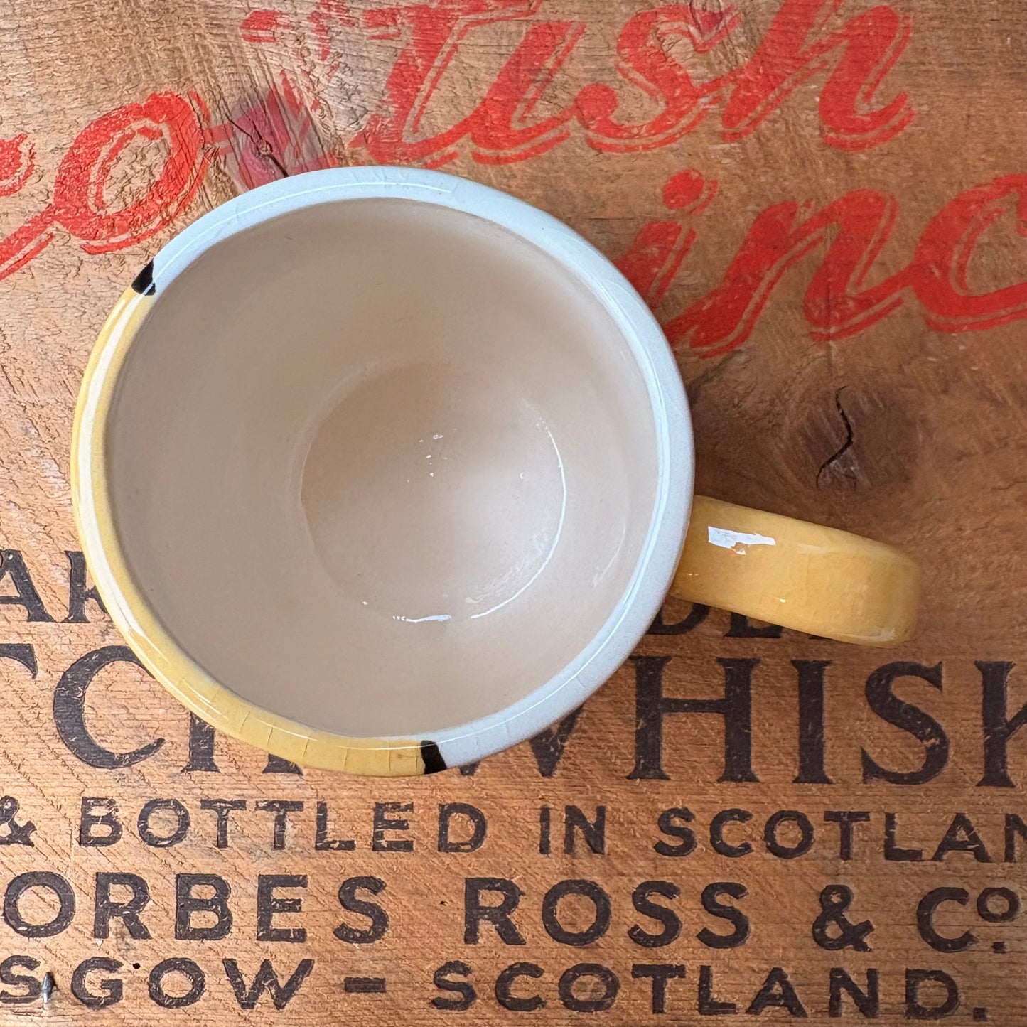 【1970s USA Vintage】 Hand-Painted Girl Character Mug