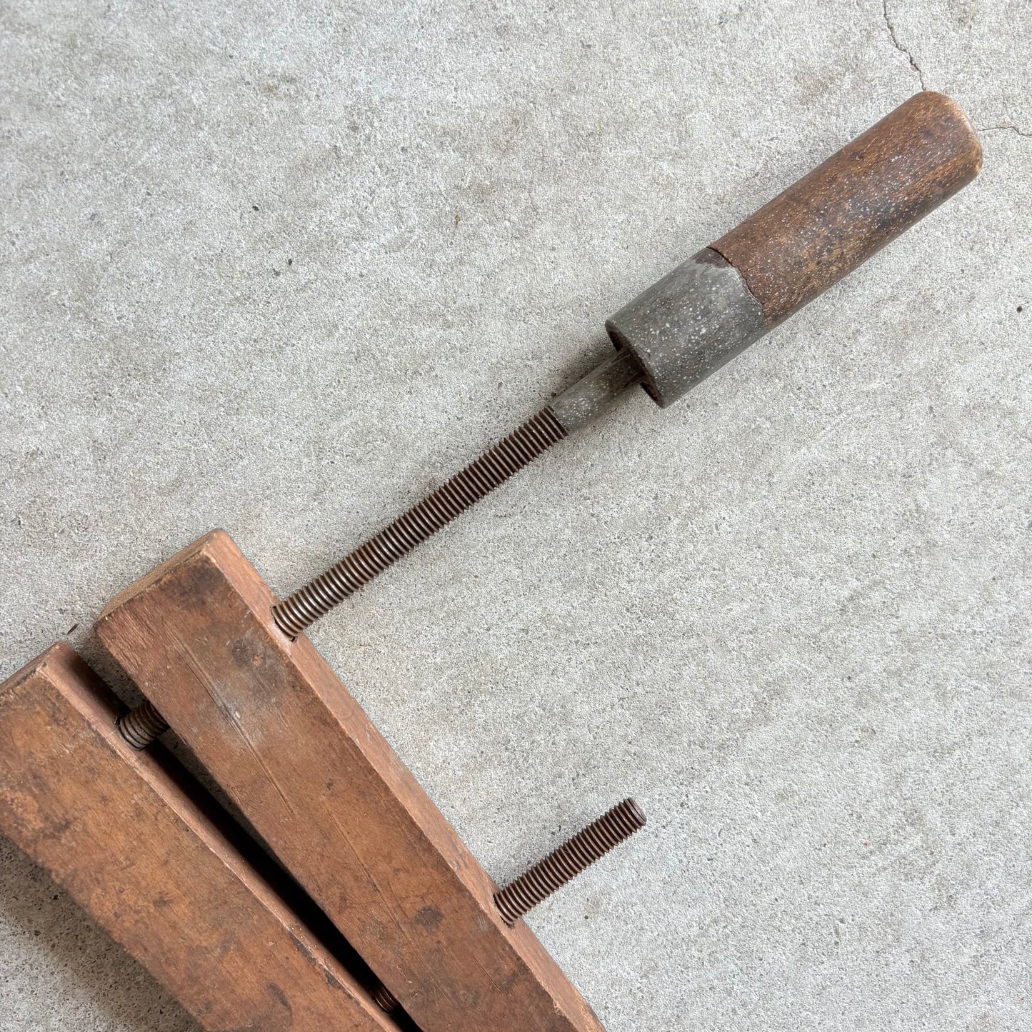 【USA vintage】Wooden Handscrew Clamp