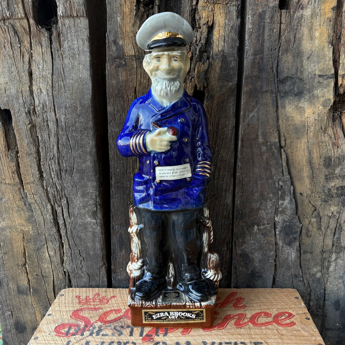 【1971 vintage】EZRA BROOKS “SEA CAPTAIN” Decanter