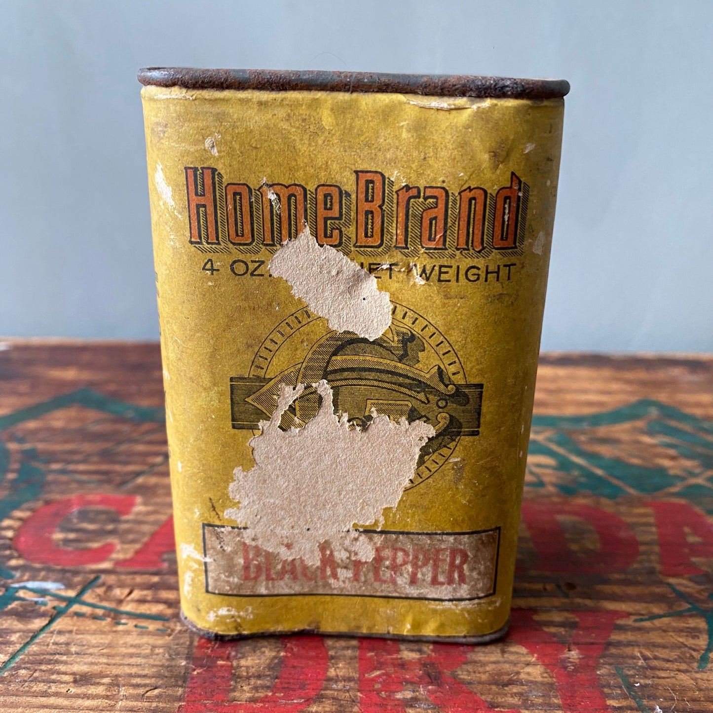 【USA vintage】tin can black pepper