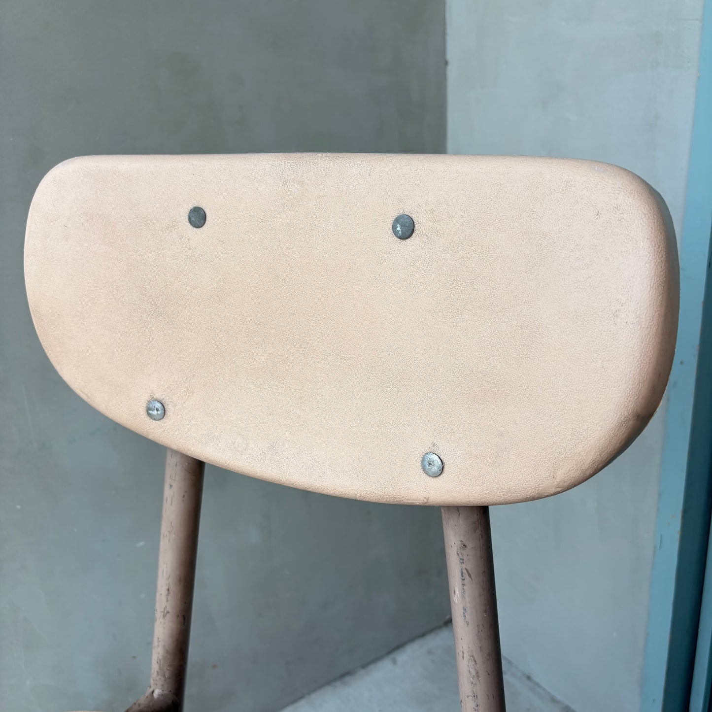 【1960s-1970s USA vintage】 School Chair Ivory