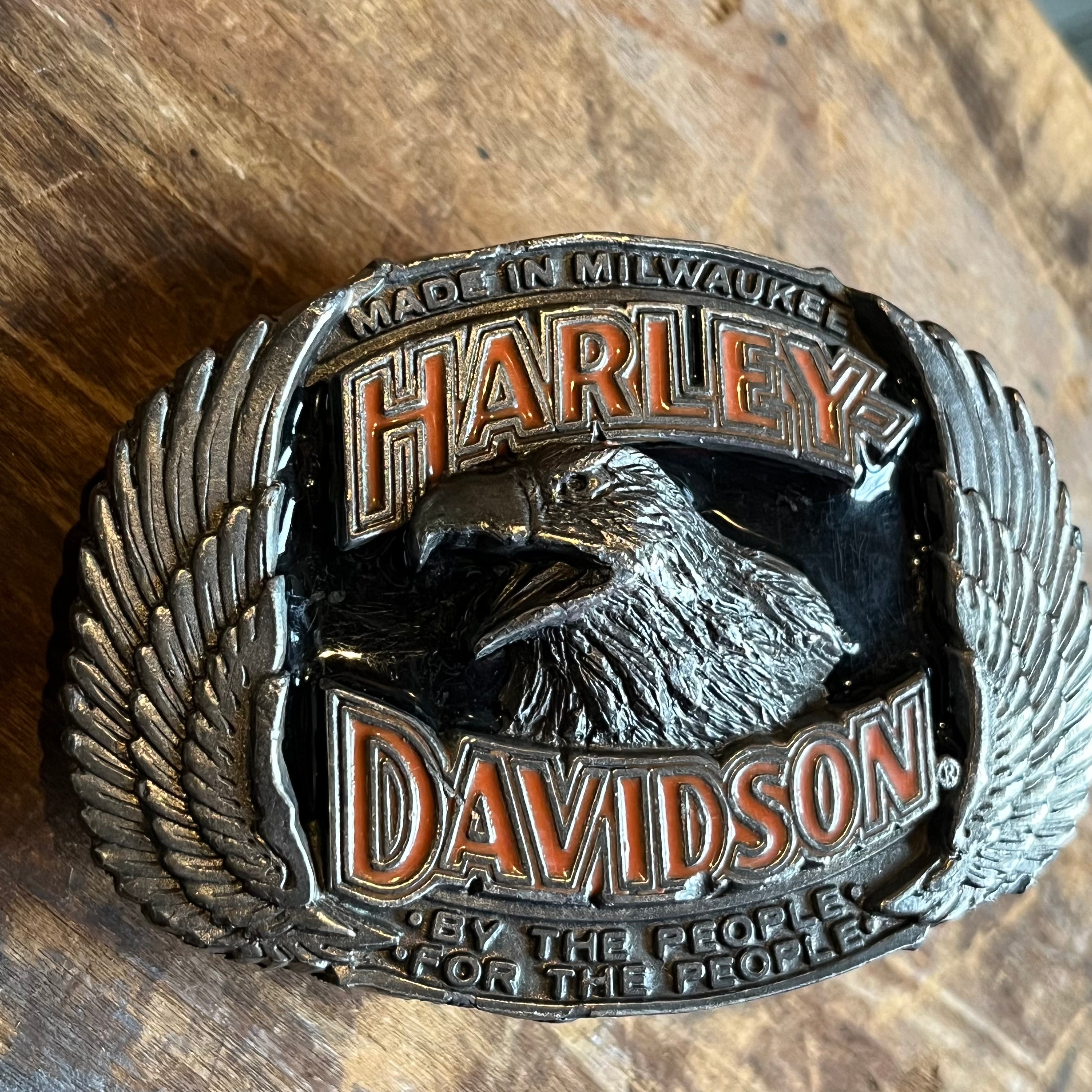 【USA vintage】Harley-Davidson バックル　H406