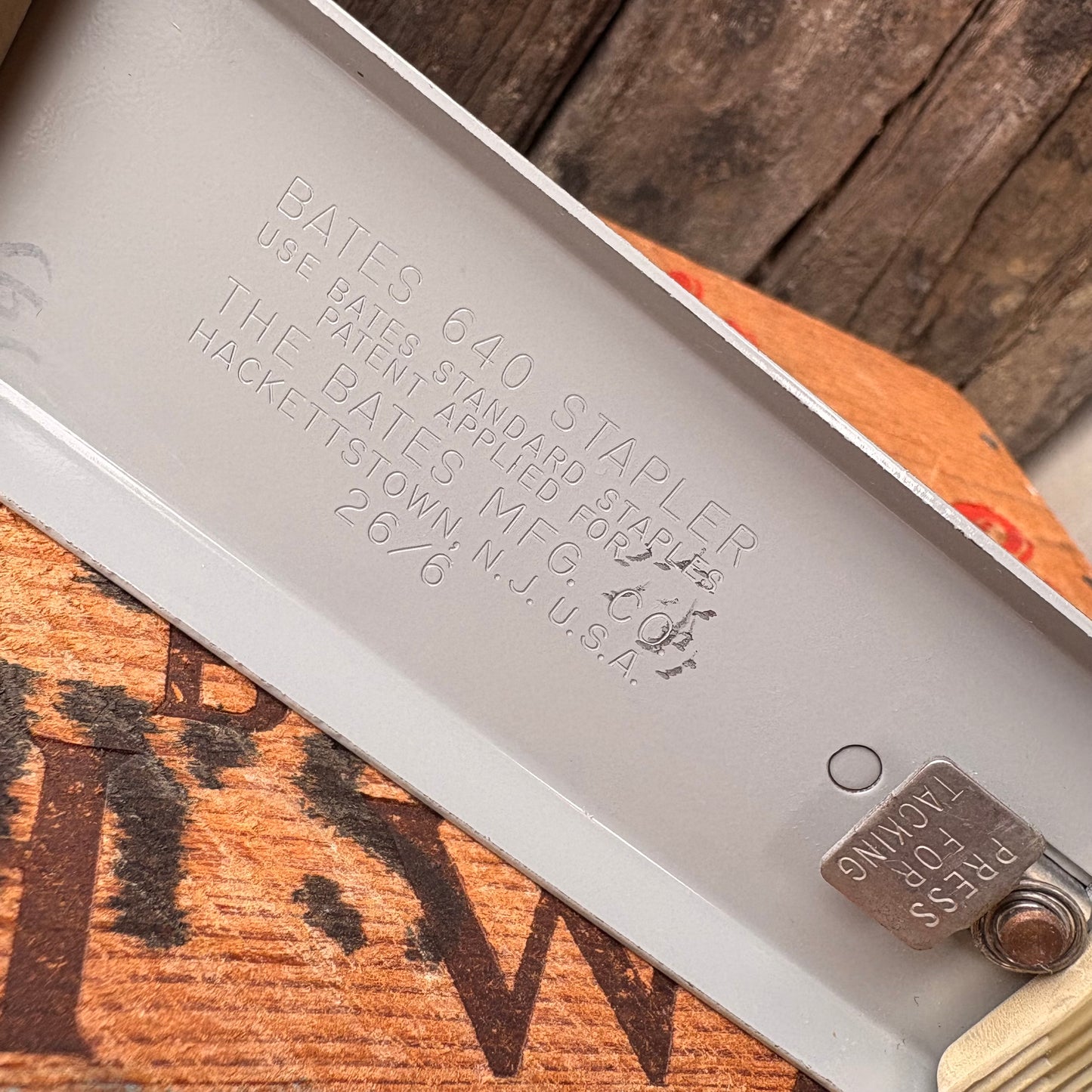 【USA vintage】BATES 640 Stapler Office Tool