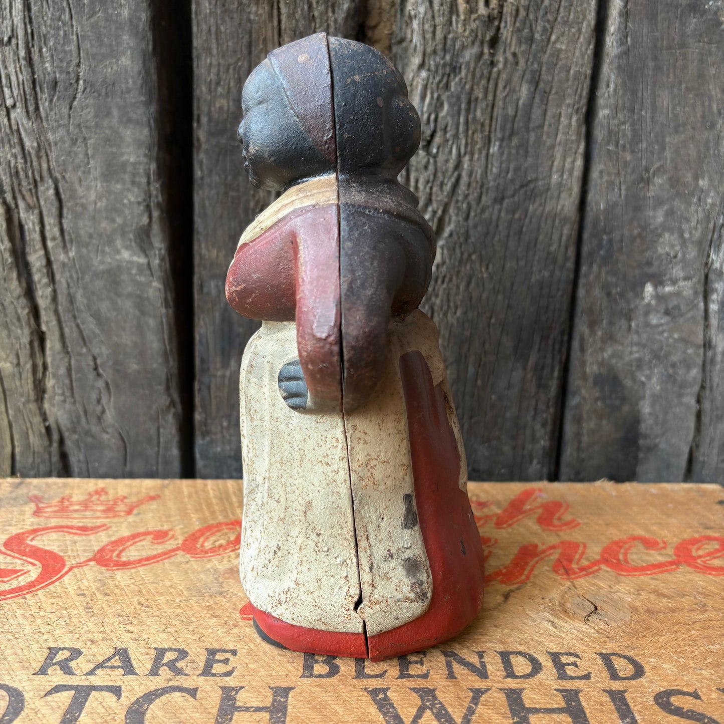 【USA vintage】Aunt Jemima Cast Iron Coin Bank