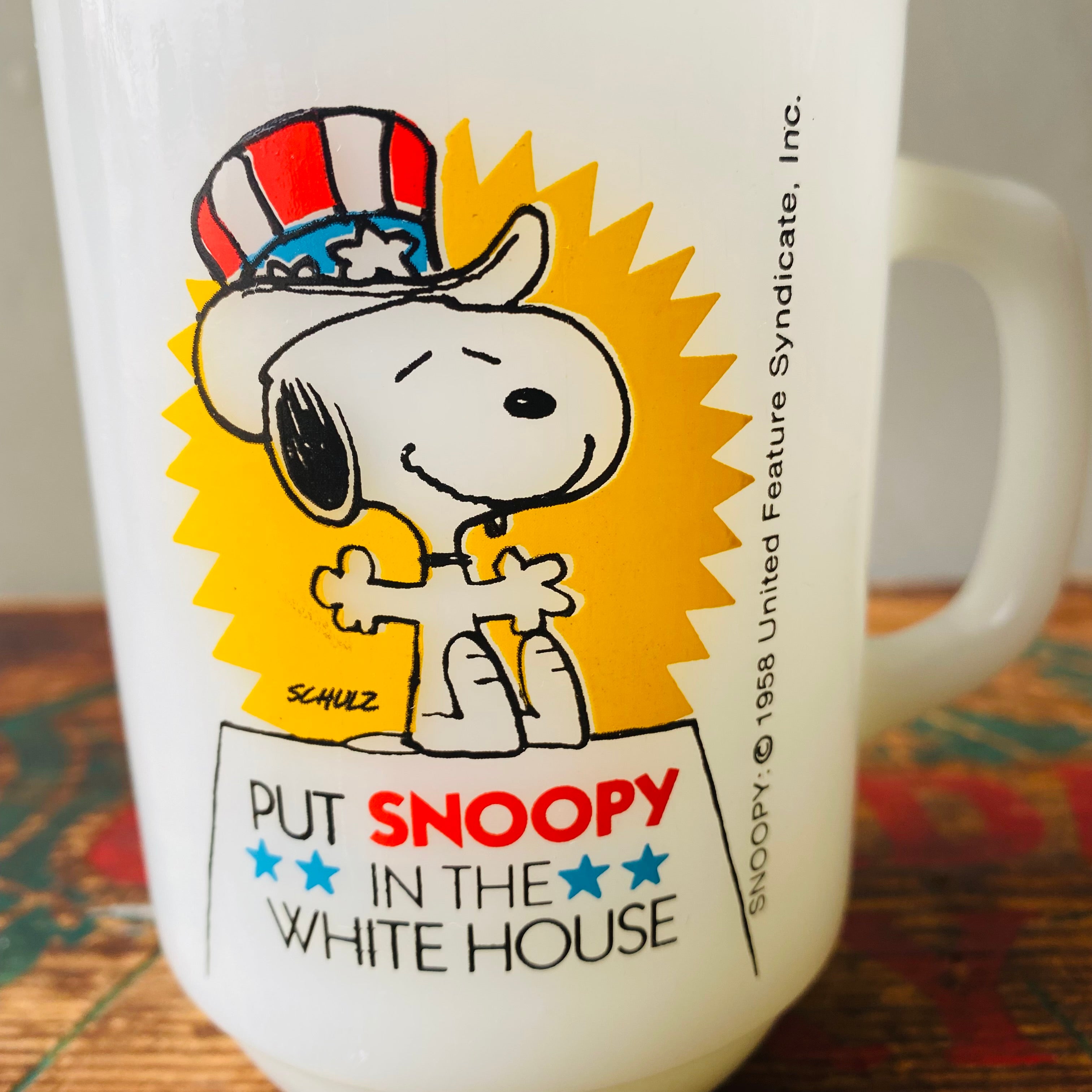 【1980s USA vintage】Fire-King SNOOPY No.3