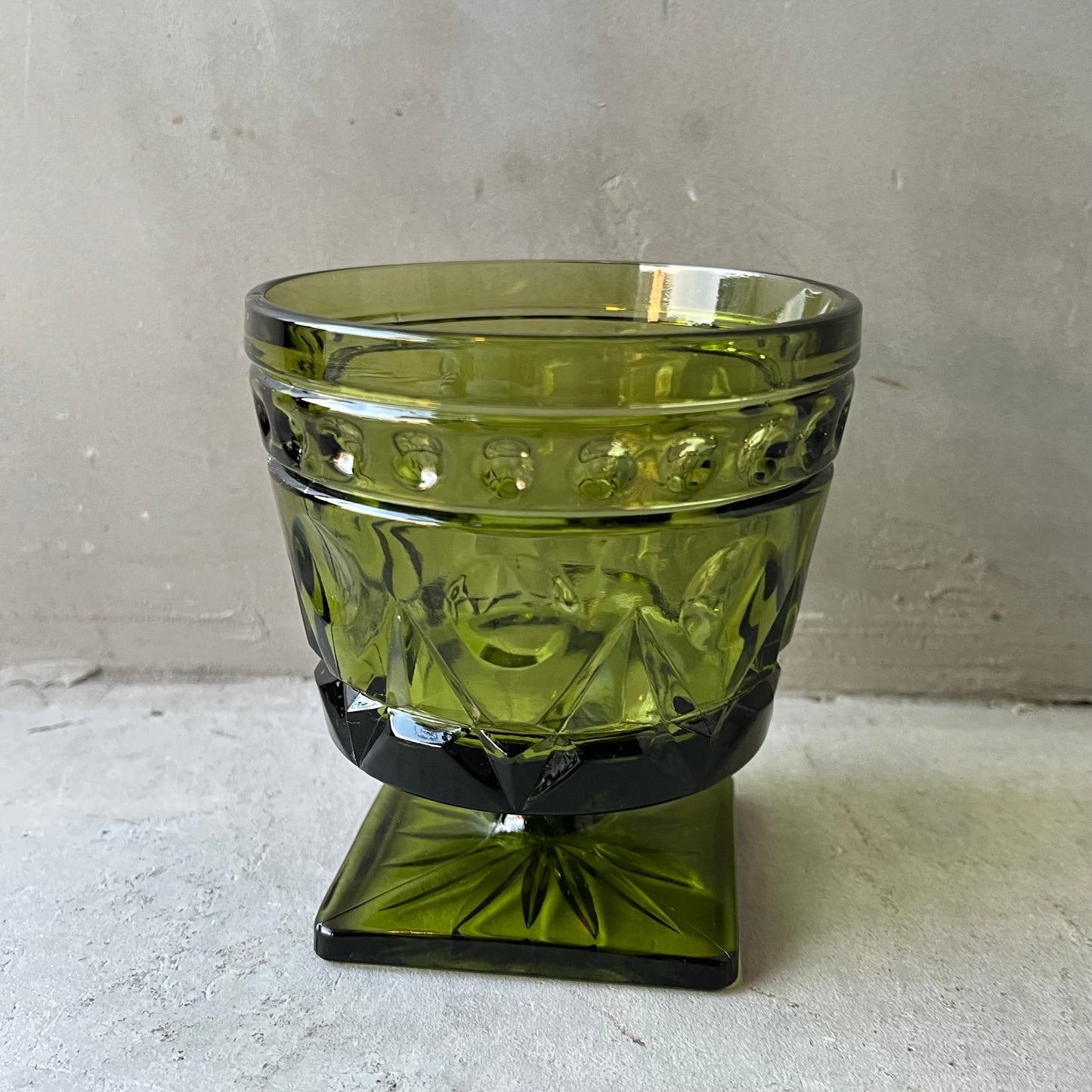 【USA vintage】Indiana Glass Park Lane Wine Glass