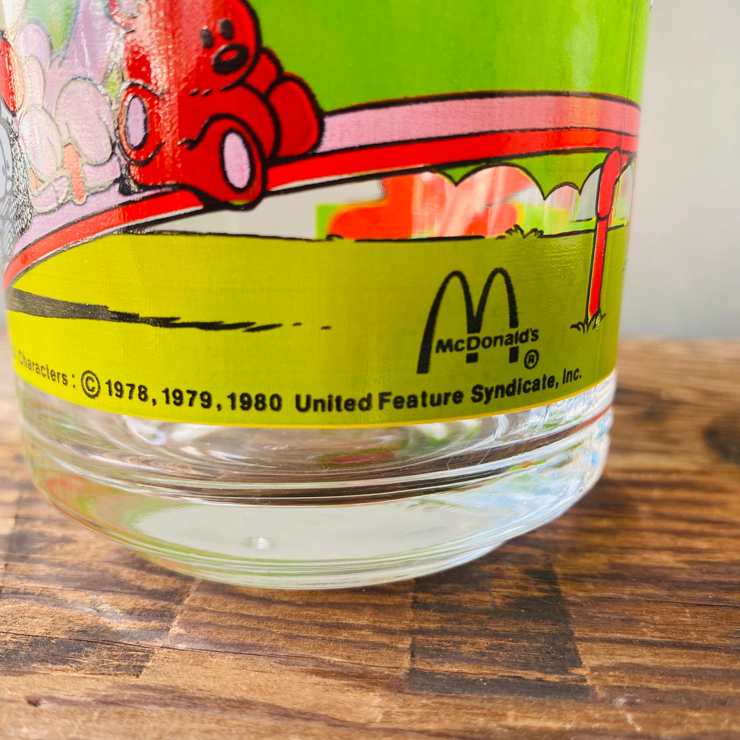 【1978- USA vintage】マクドナルド ガーフィールド グラス シーソー