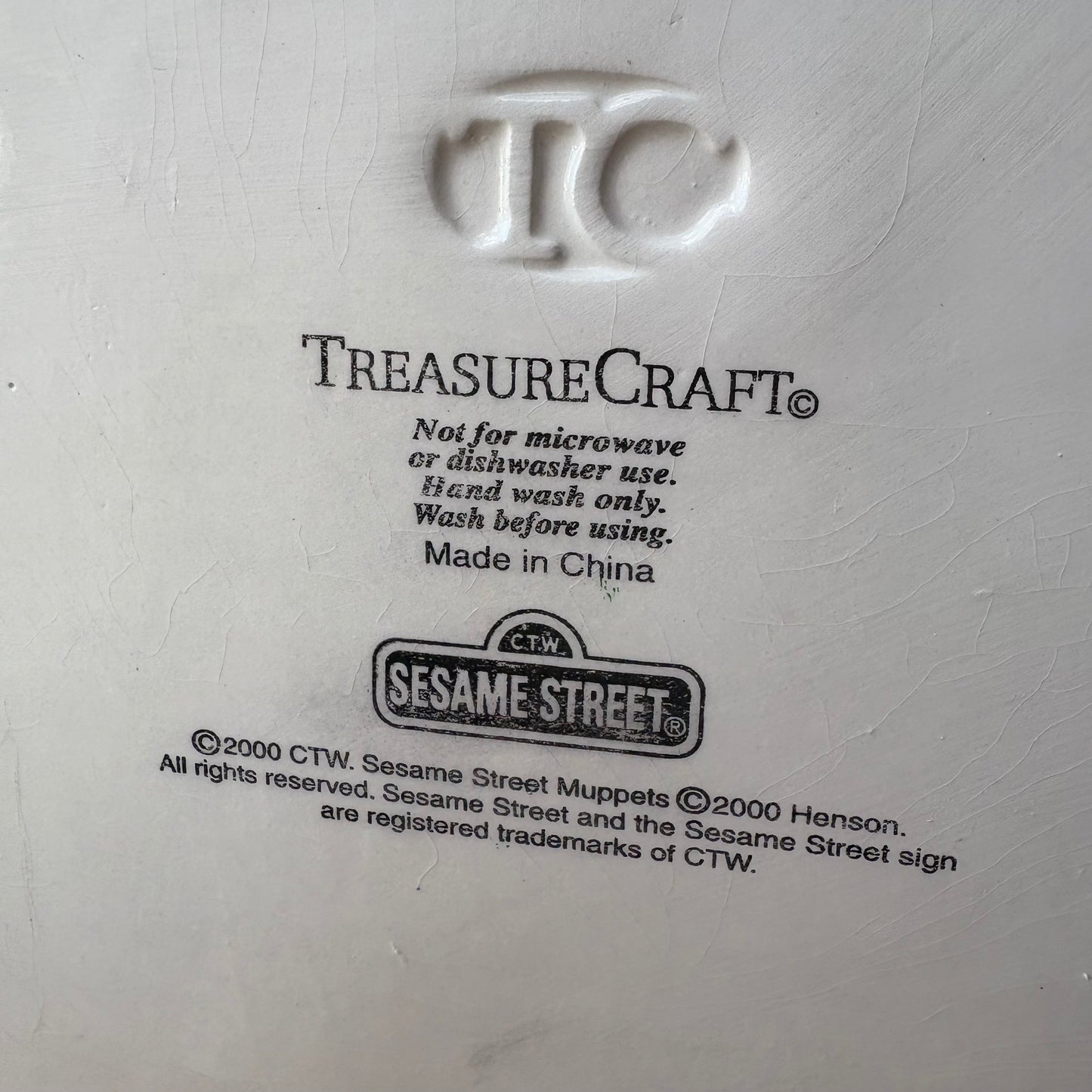 【2000s】Sesame Street Cookie Jar Treasure Craft