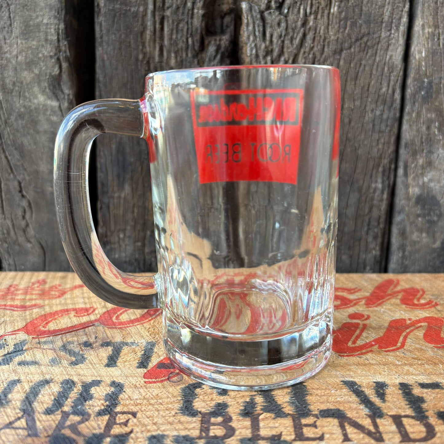 【1970s USA vintage】RICHardson ROOT BEER Advertising Glass Mug