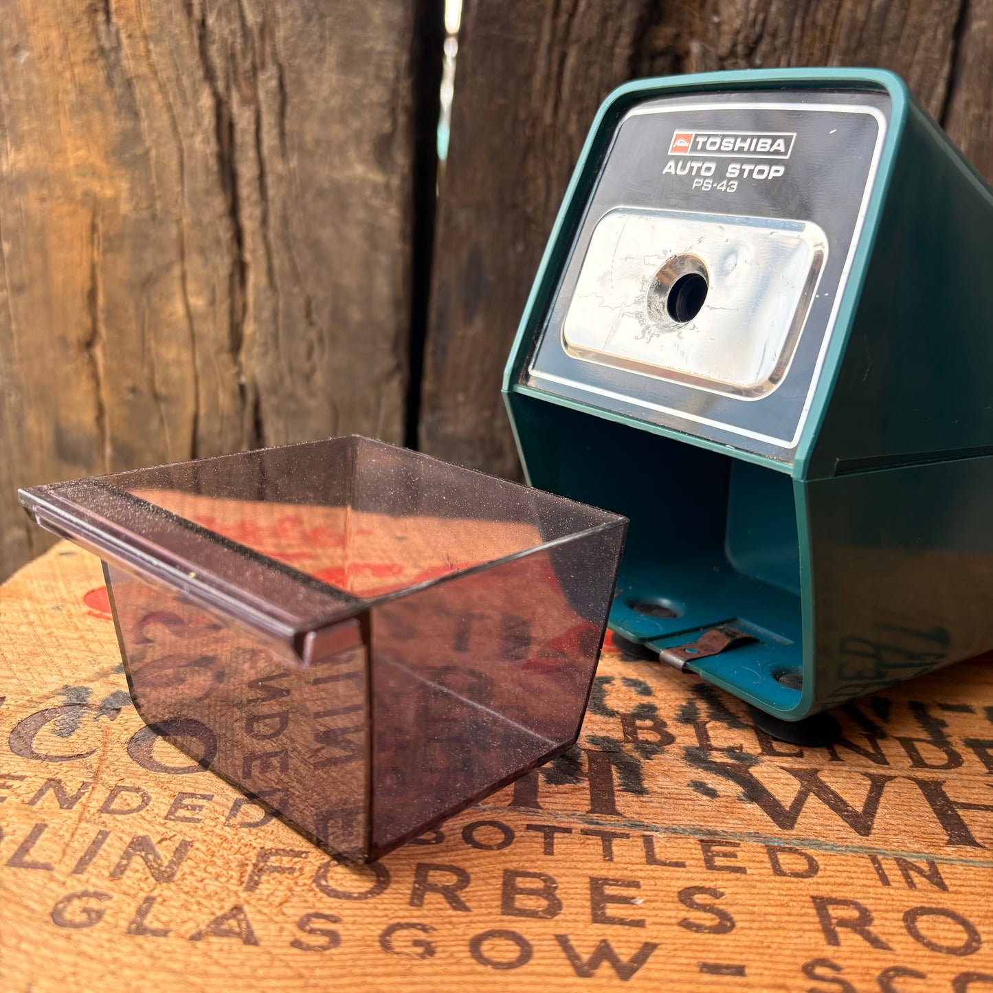 【1970s USA vintage】TOSHIBA AUTO STOP PS-43 Electric Pencil Sharpener