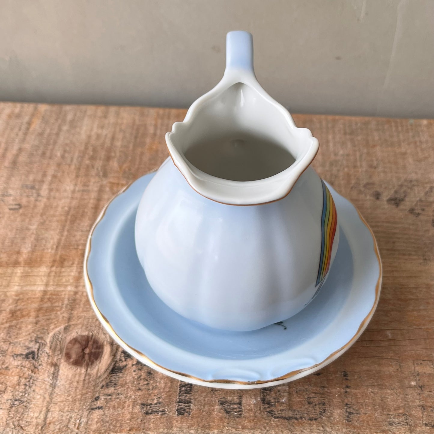 【JAPAN Vintage】Magic Mountain Rainbow Creamer