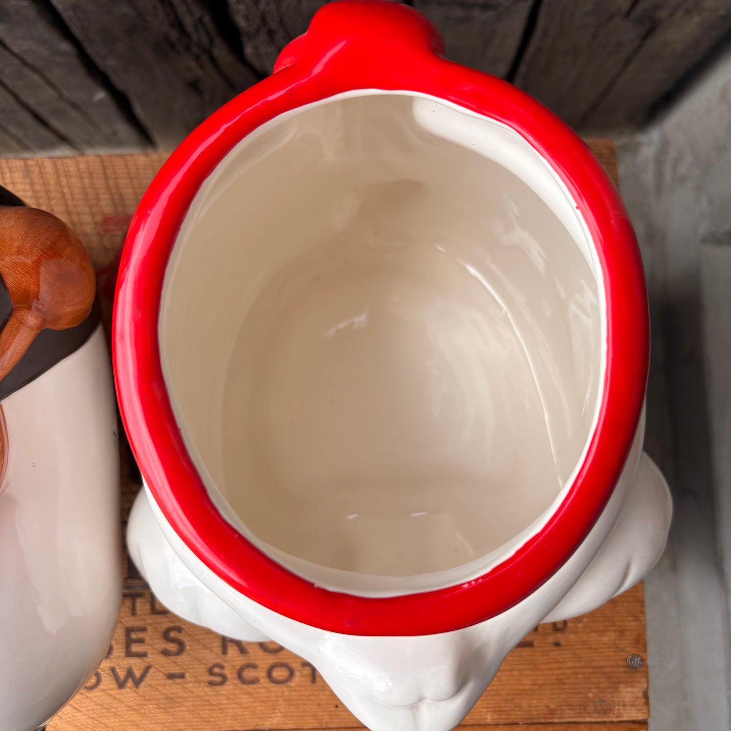 【1990s vintage】SNOOPY Flying Ace Cookie Jar Peanuts Benjamin & Medwin