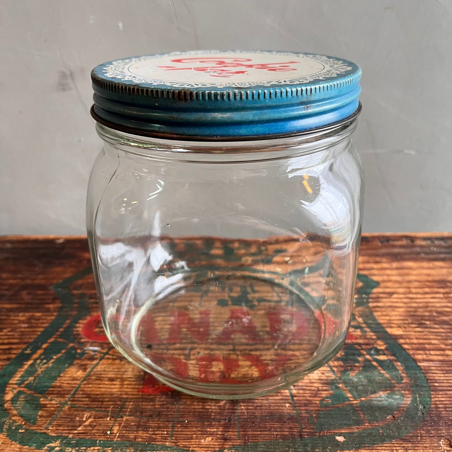 【USA vintage】Hazel Atlas Canister “Cookies Jar”