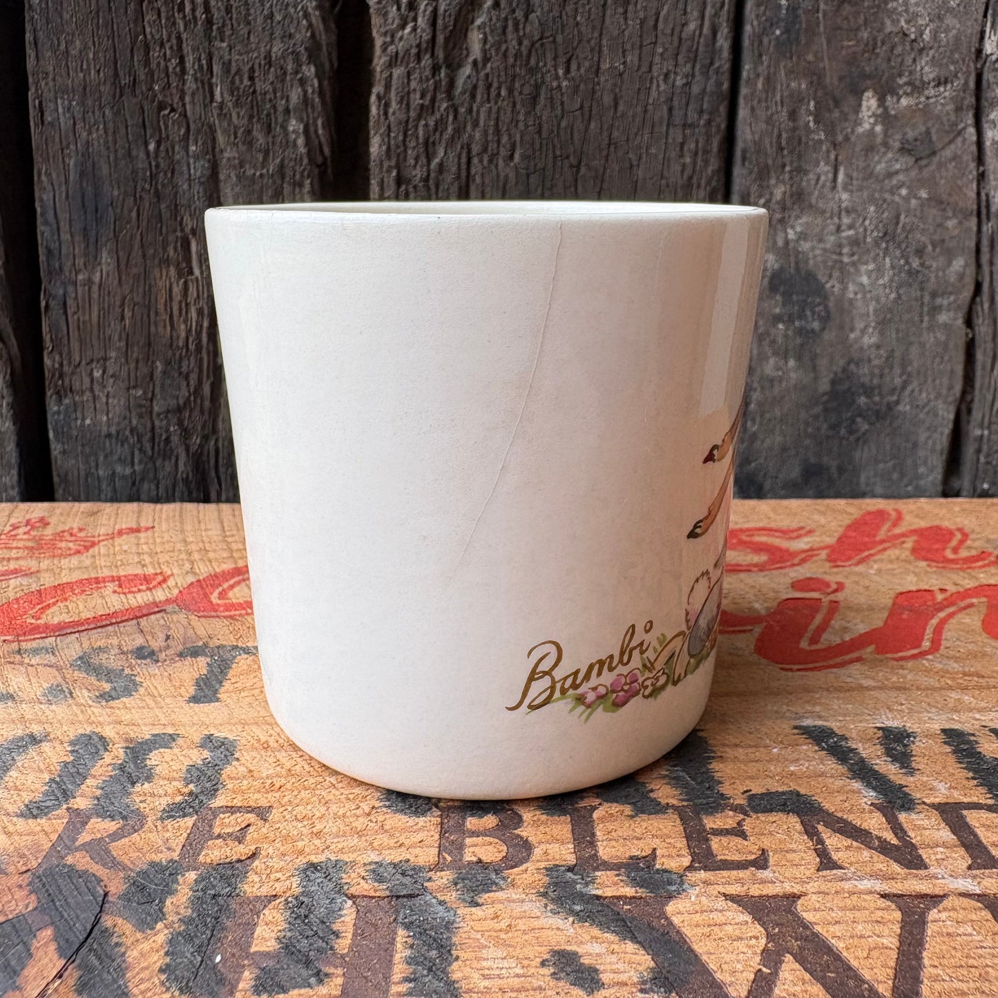 【1960s USA vintage】Disney Bambi Ceramic Mug