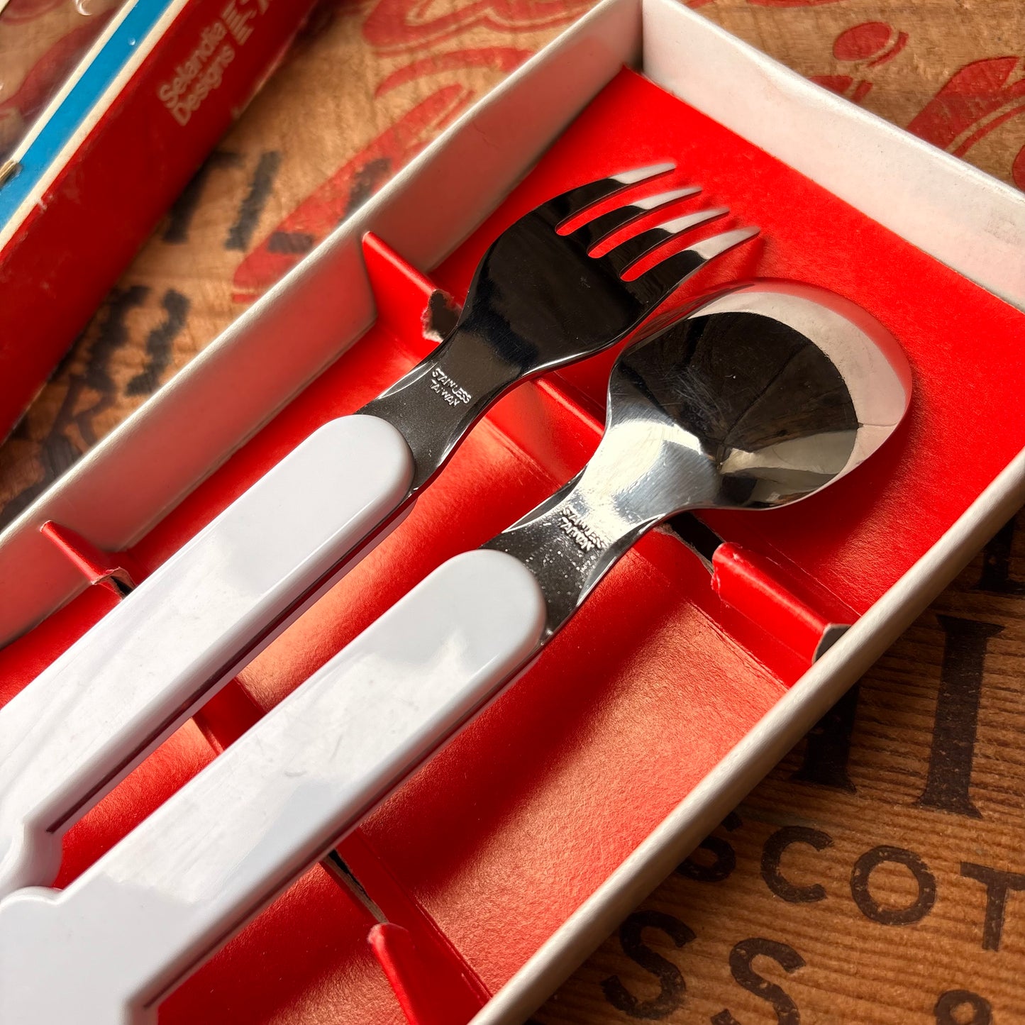 【vintage】Disney MICKEY Spoon & Fork Set