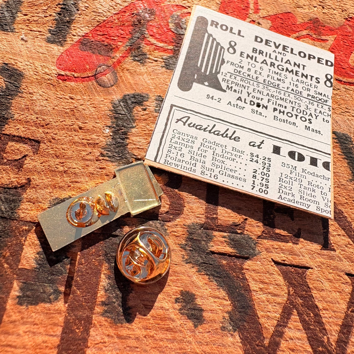 【-1950s Euro vintage】Advertising Hat Pin Pins 4