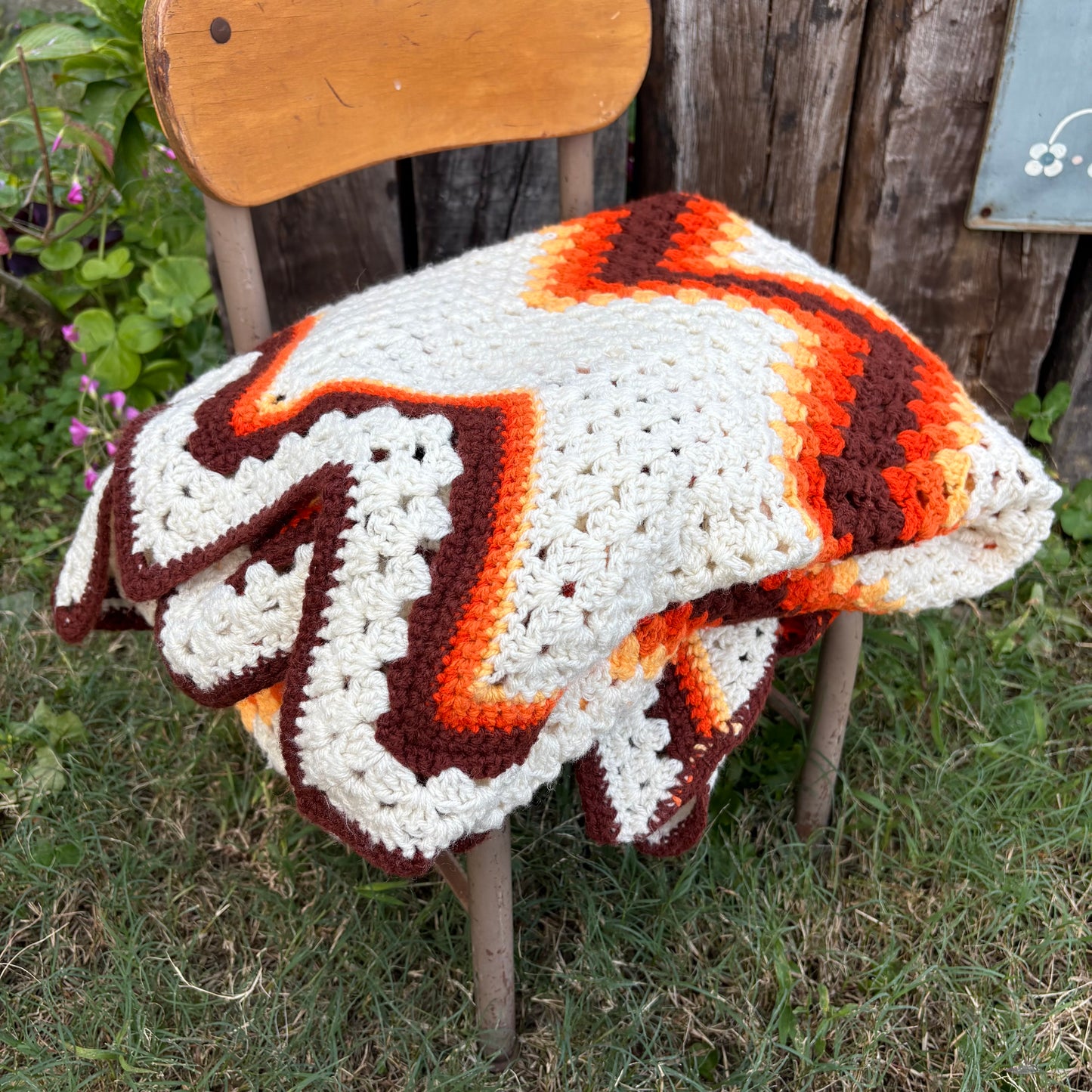 【 USA vintage】granny blanket