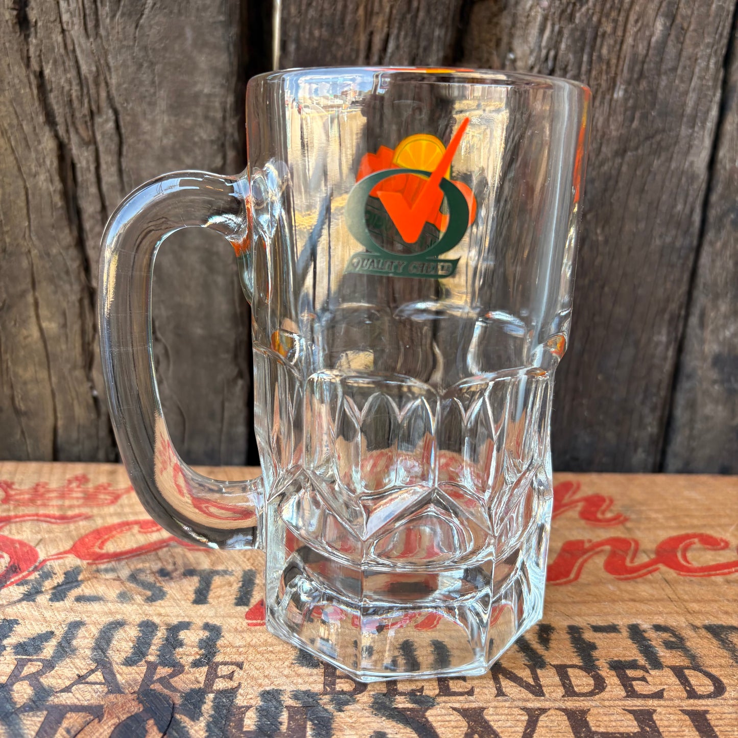 【USA vintage】CRUSH Glass Mug