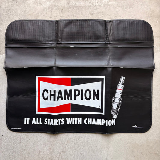 【USA vintage】CHAMPION Spark Plug Fender Cover Deadstock