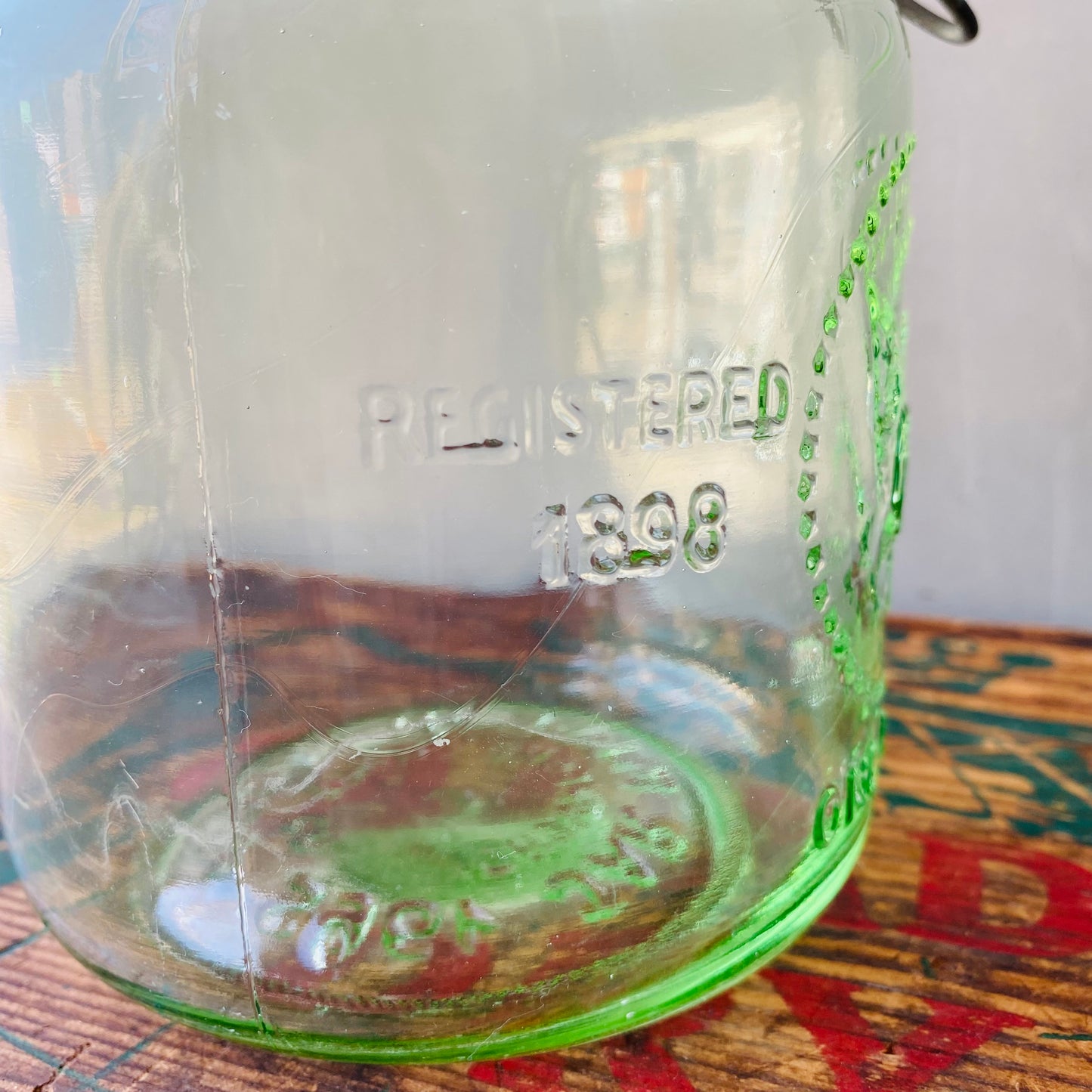 【1965 vintage】CROWNFORD glass jar