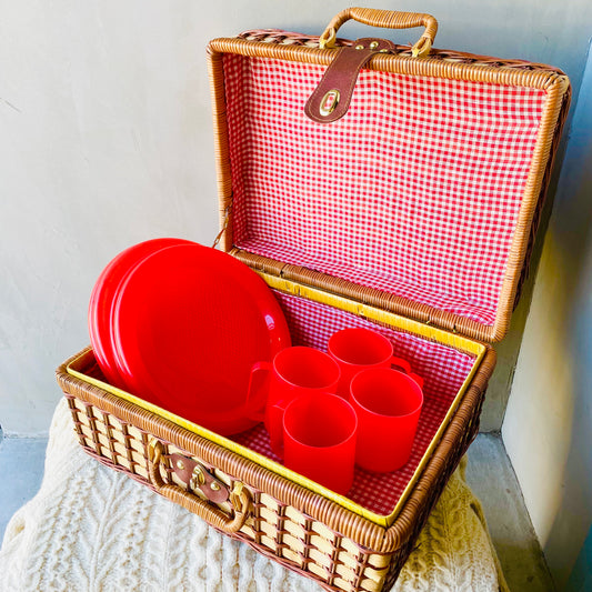 【vintage】picnic basket