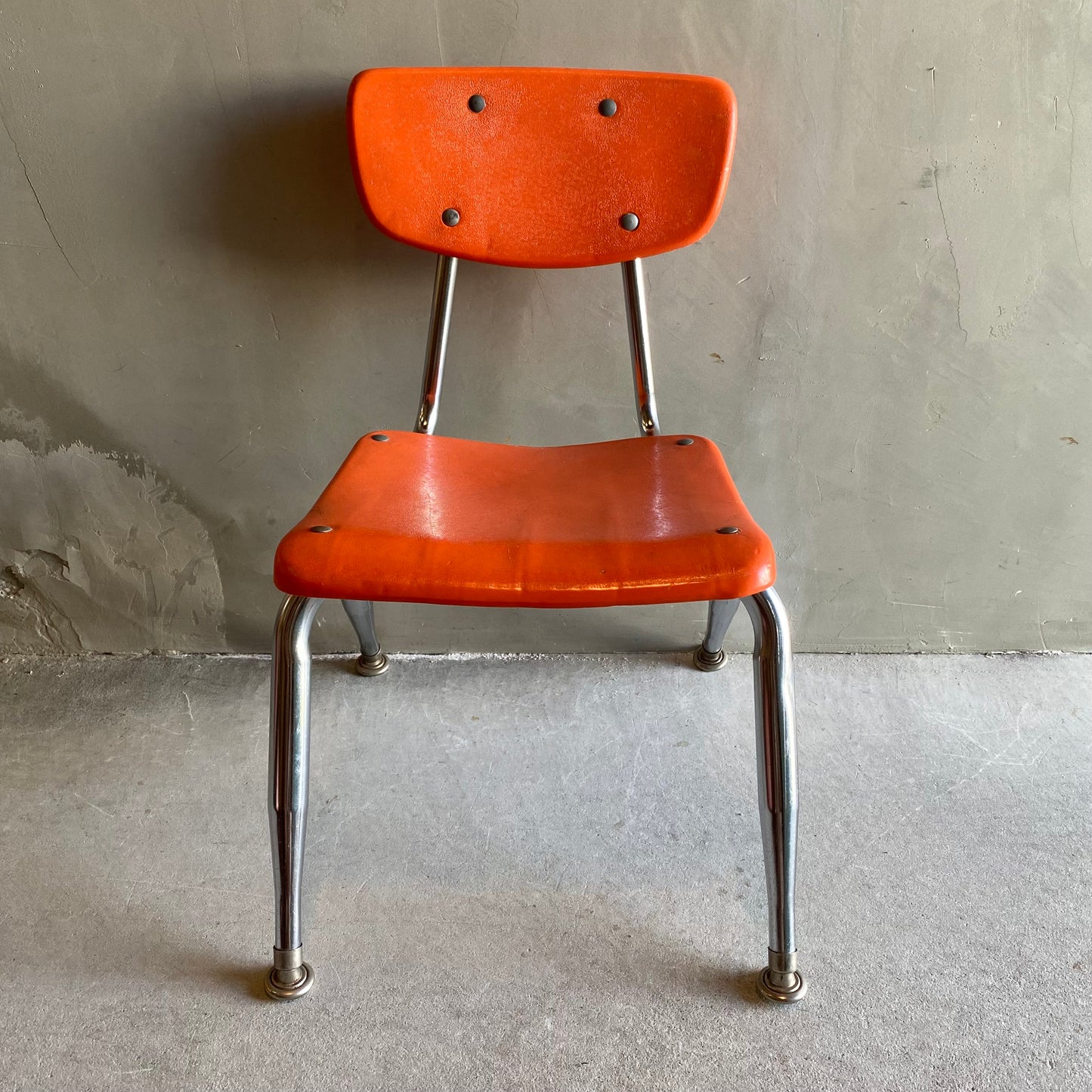 【USA vintage 】VIRCO kids chair orange S