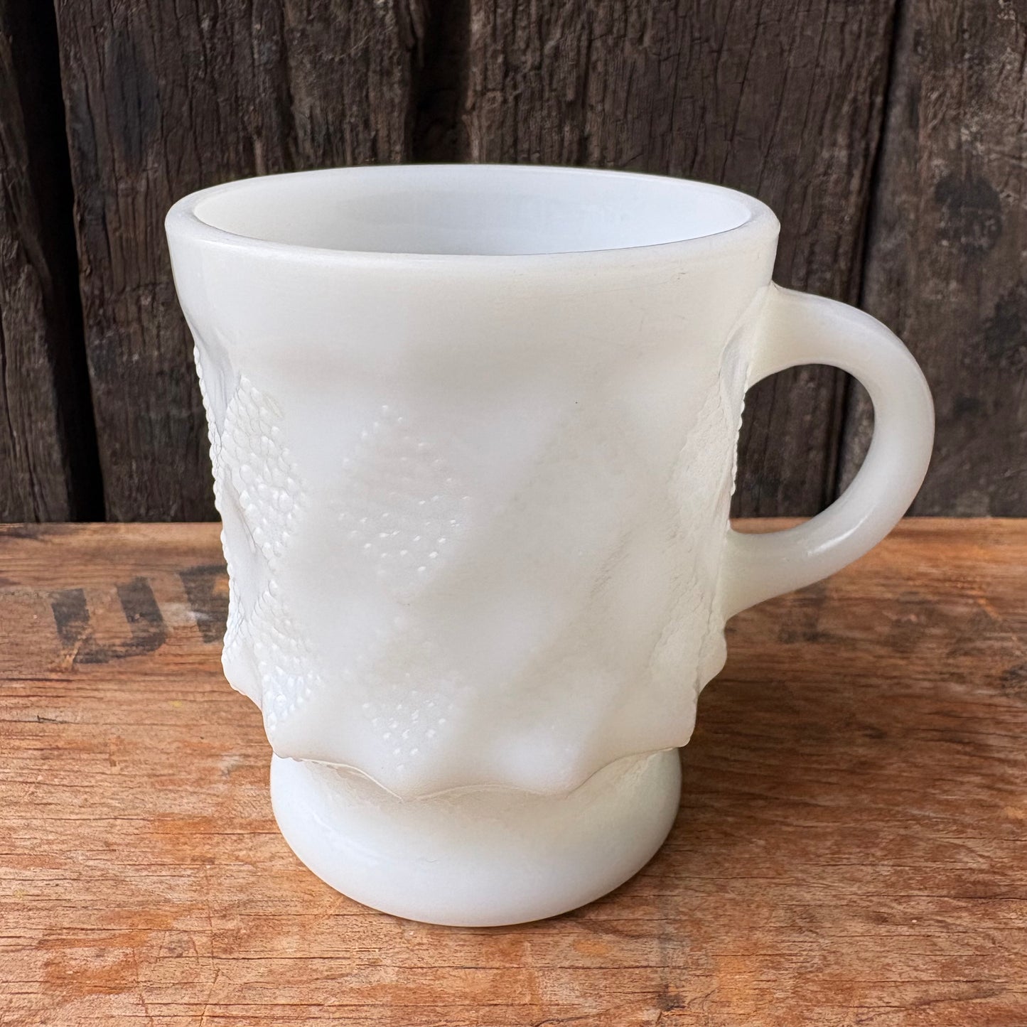 【1960s-1976 USA vintage】Fire-King Kimberley mug White