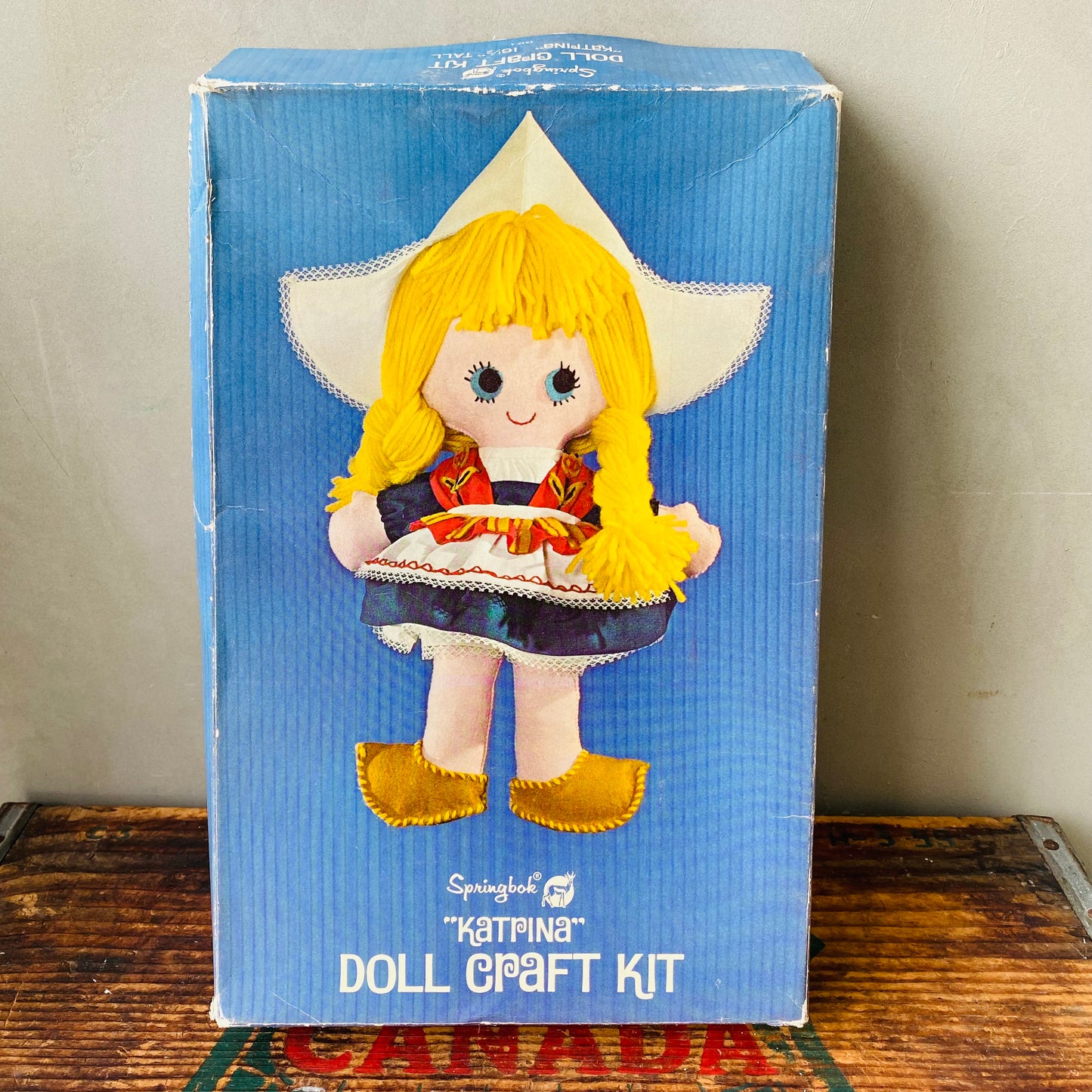 【1970 USA vintage】SPRING BOK “KATRINA” DOLL CRAFT KIT