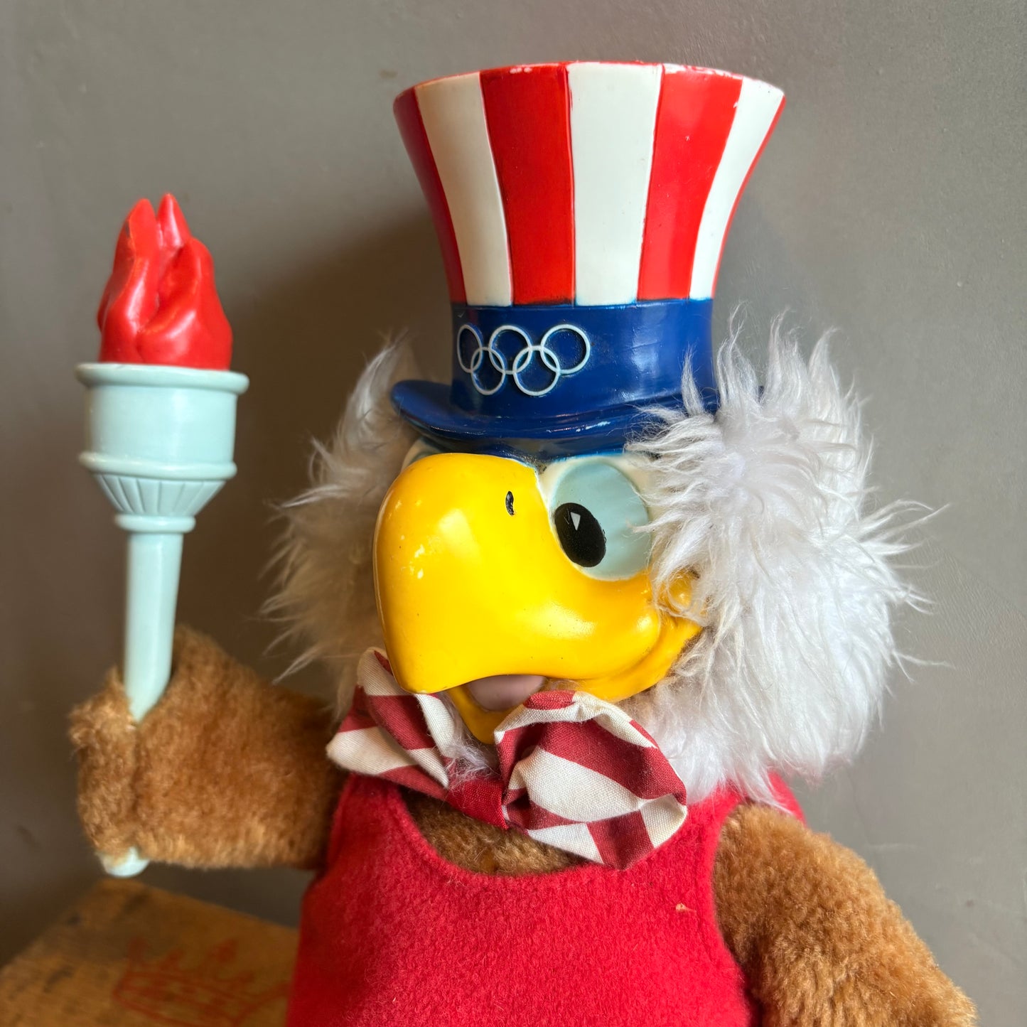 【1980s USA vintage】 LA Olympic “Eagle Sam” Plush Doll