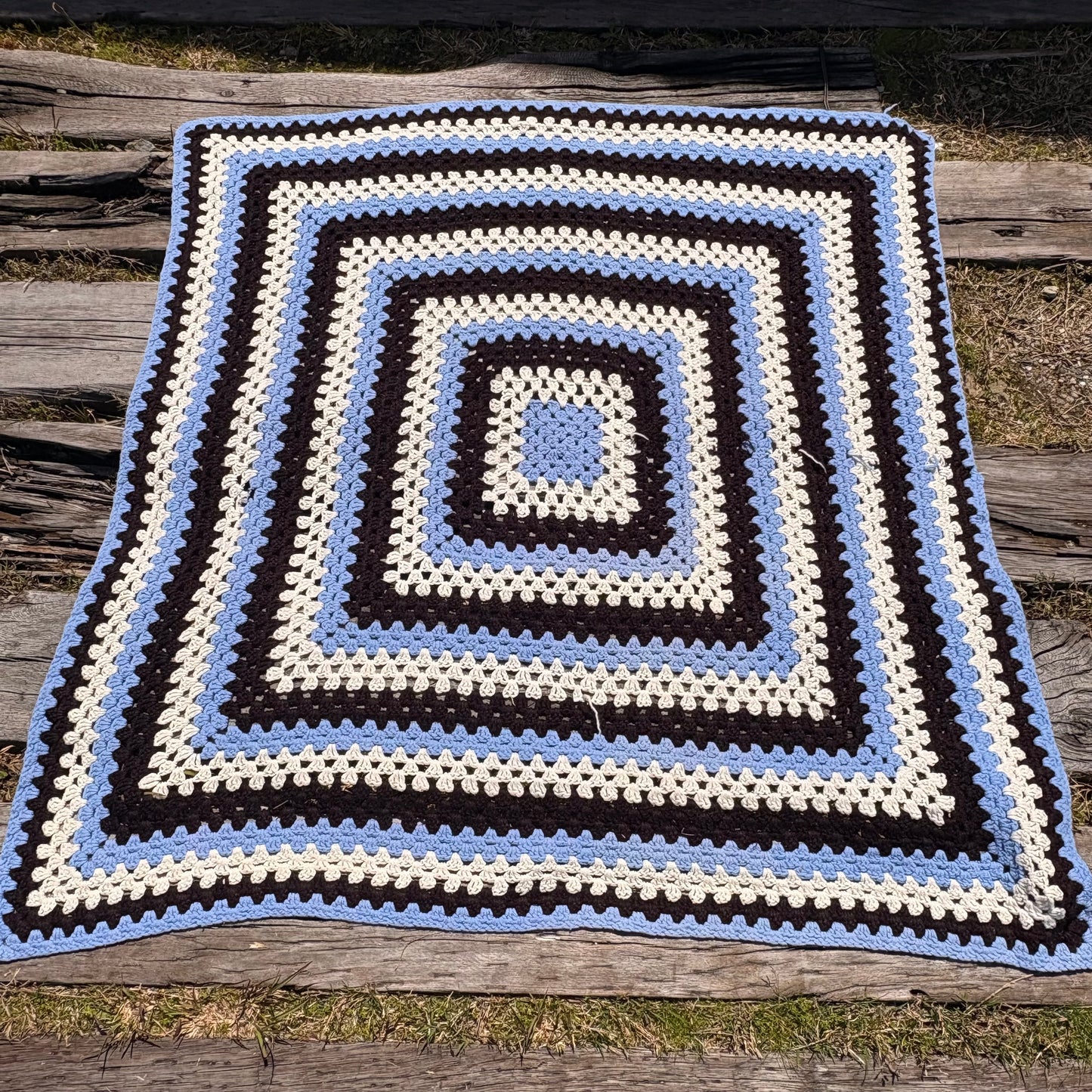 【USA vintage】 Granny Blanket