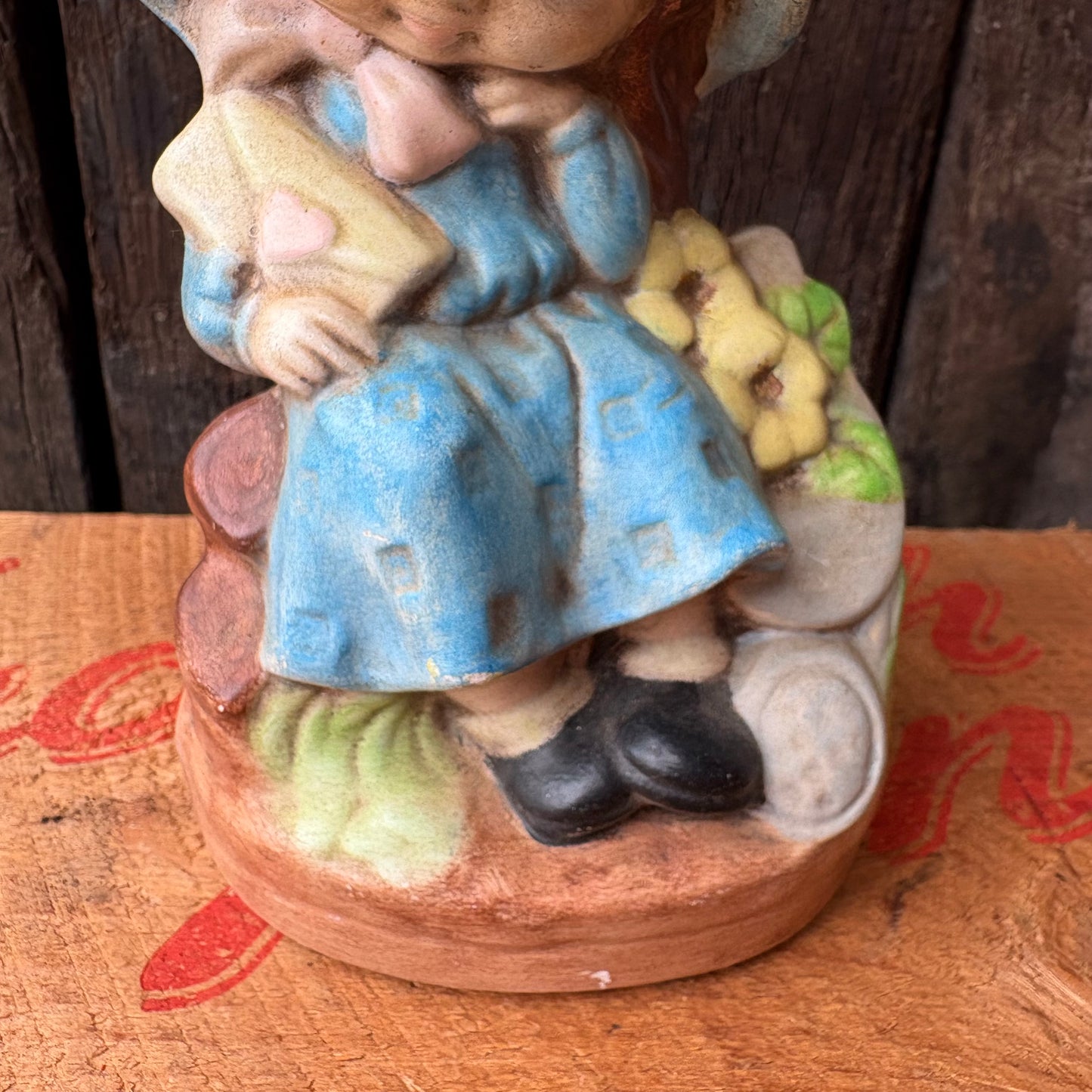 【1970s USA vintage】Sunbonnet Sue Ceramic Figurine