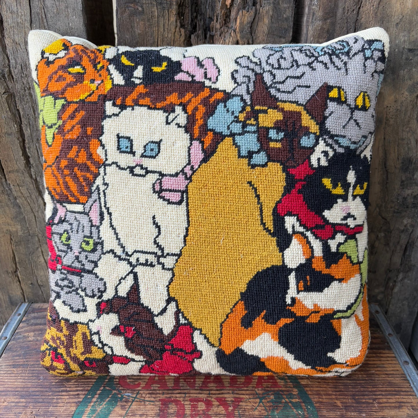 【USA vintage】 cushion CAT