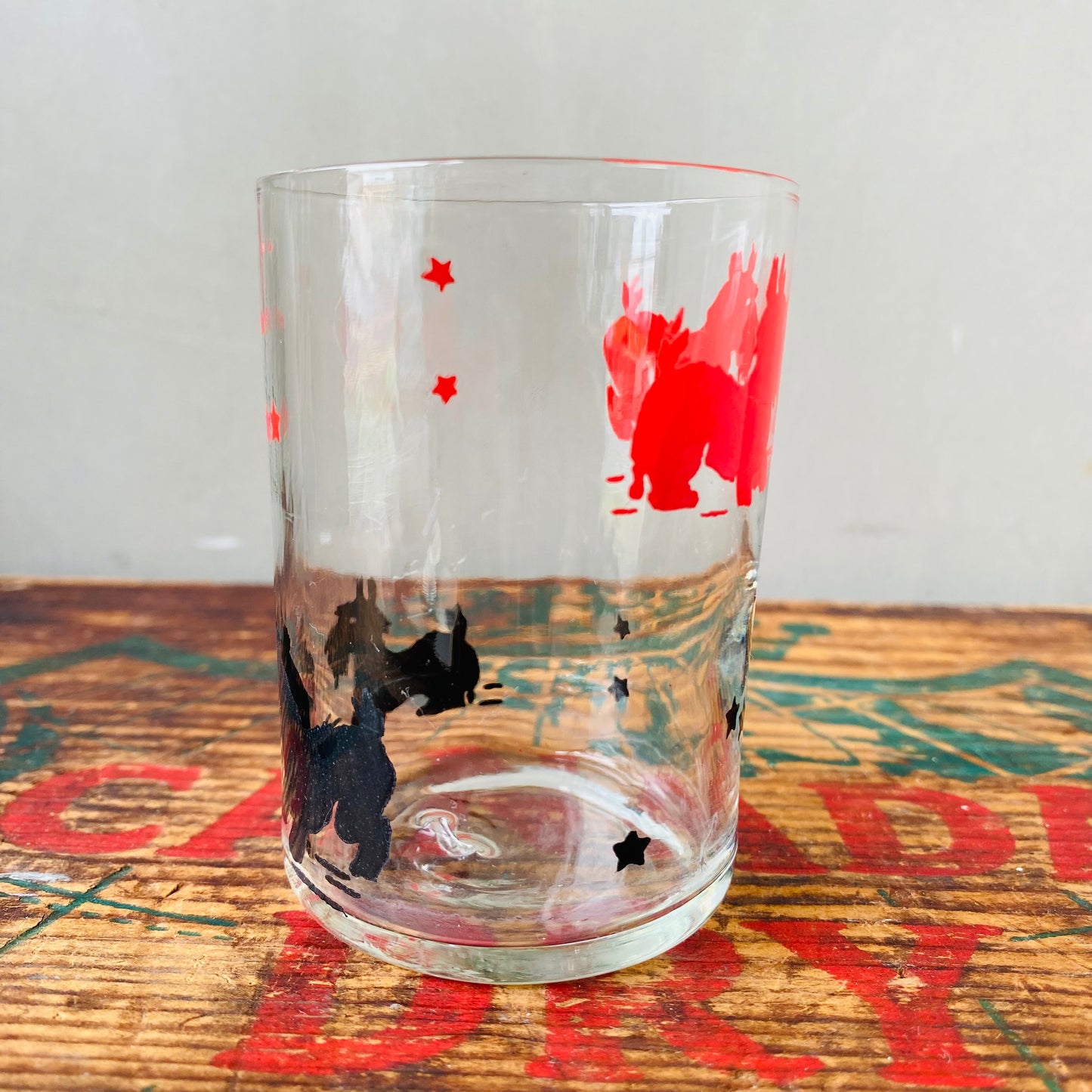 【vintage】Scottish terrier glass