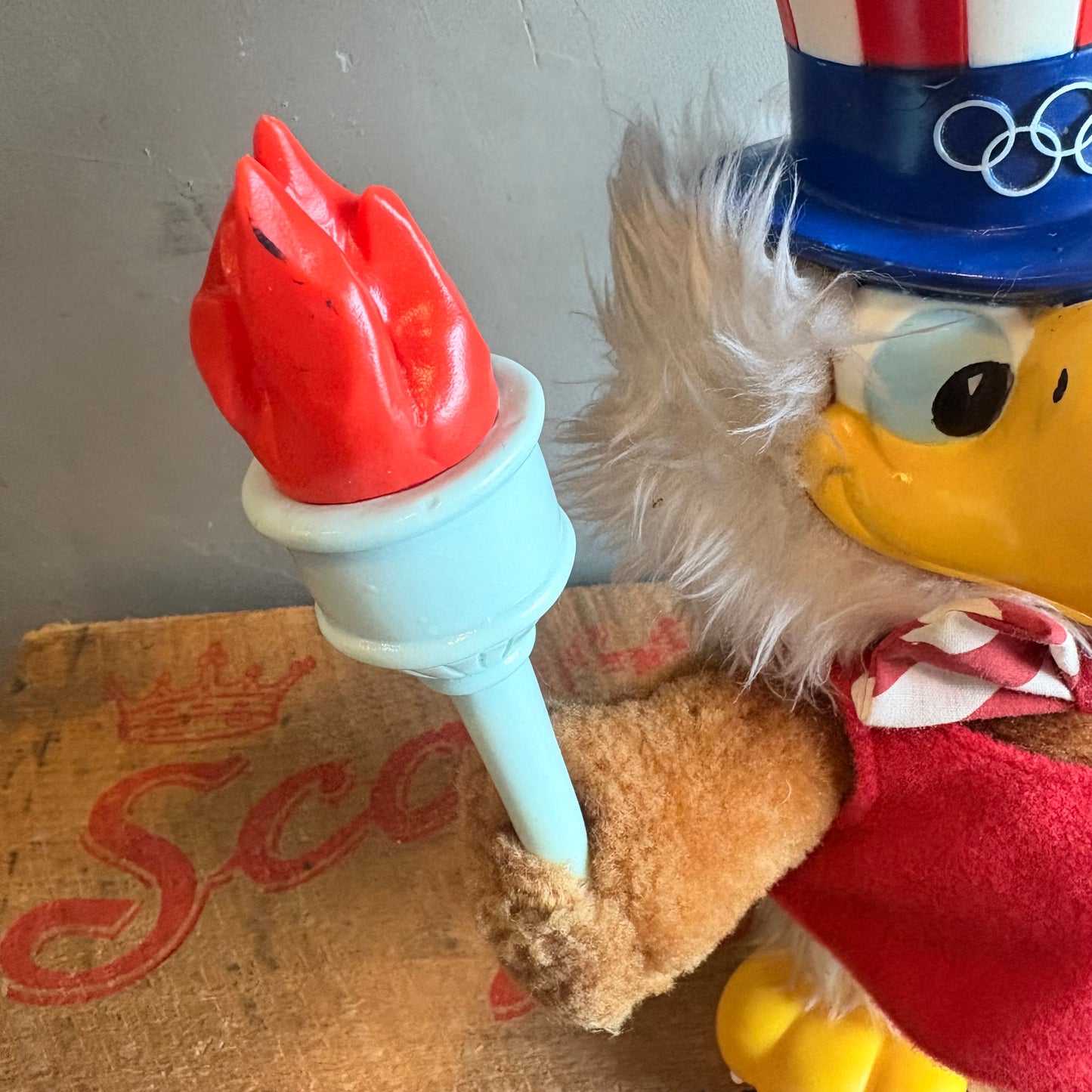 【1980s USA vintage】 LA Olympic “Eagle Sam” Plush Doll
