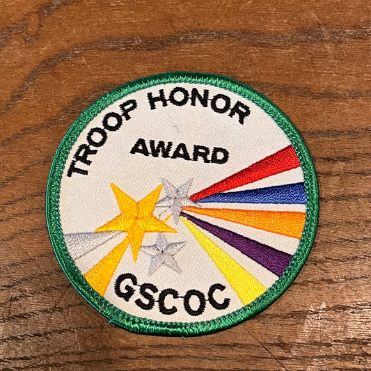 【USA vintage】ワッペン　TROOP HONOR AWARD GSCOC