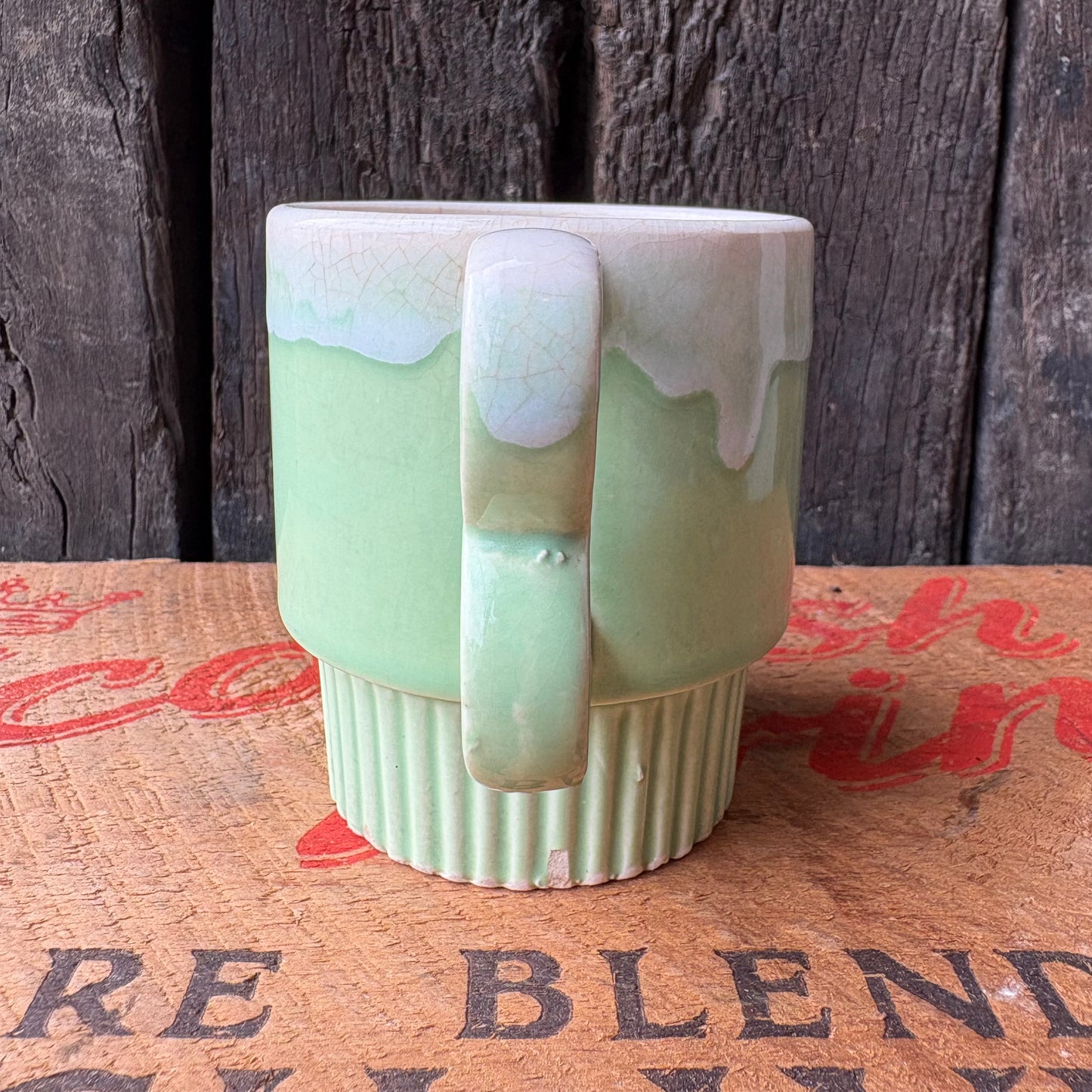 【1970s JAPAN Vintage】mugcup Green