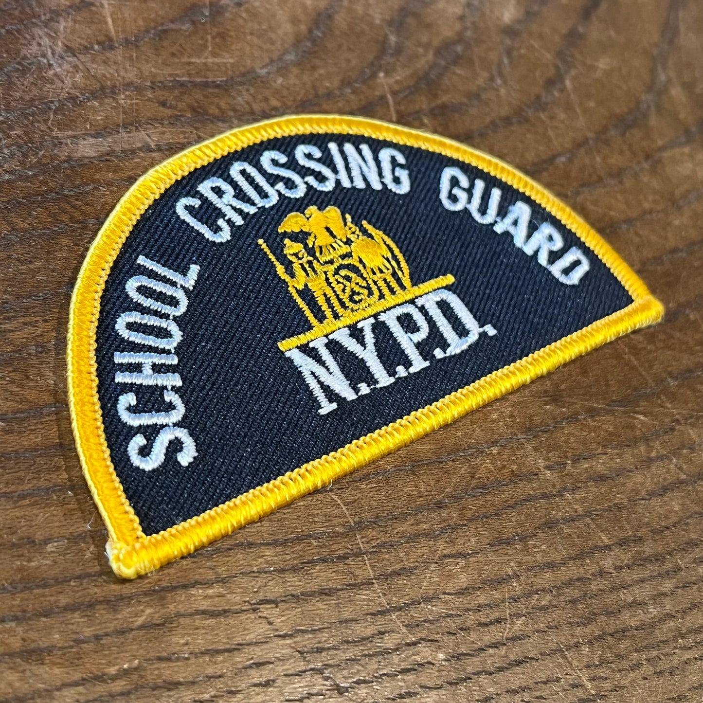 【USA vintage】ワッペン　NYPD SCHOOL CROSSING GUARD