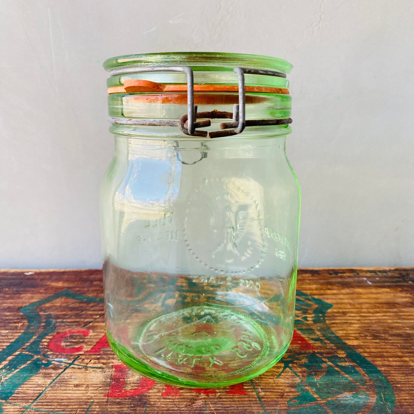 【1965 vintage】CROWNFORD glass jar